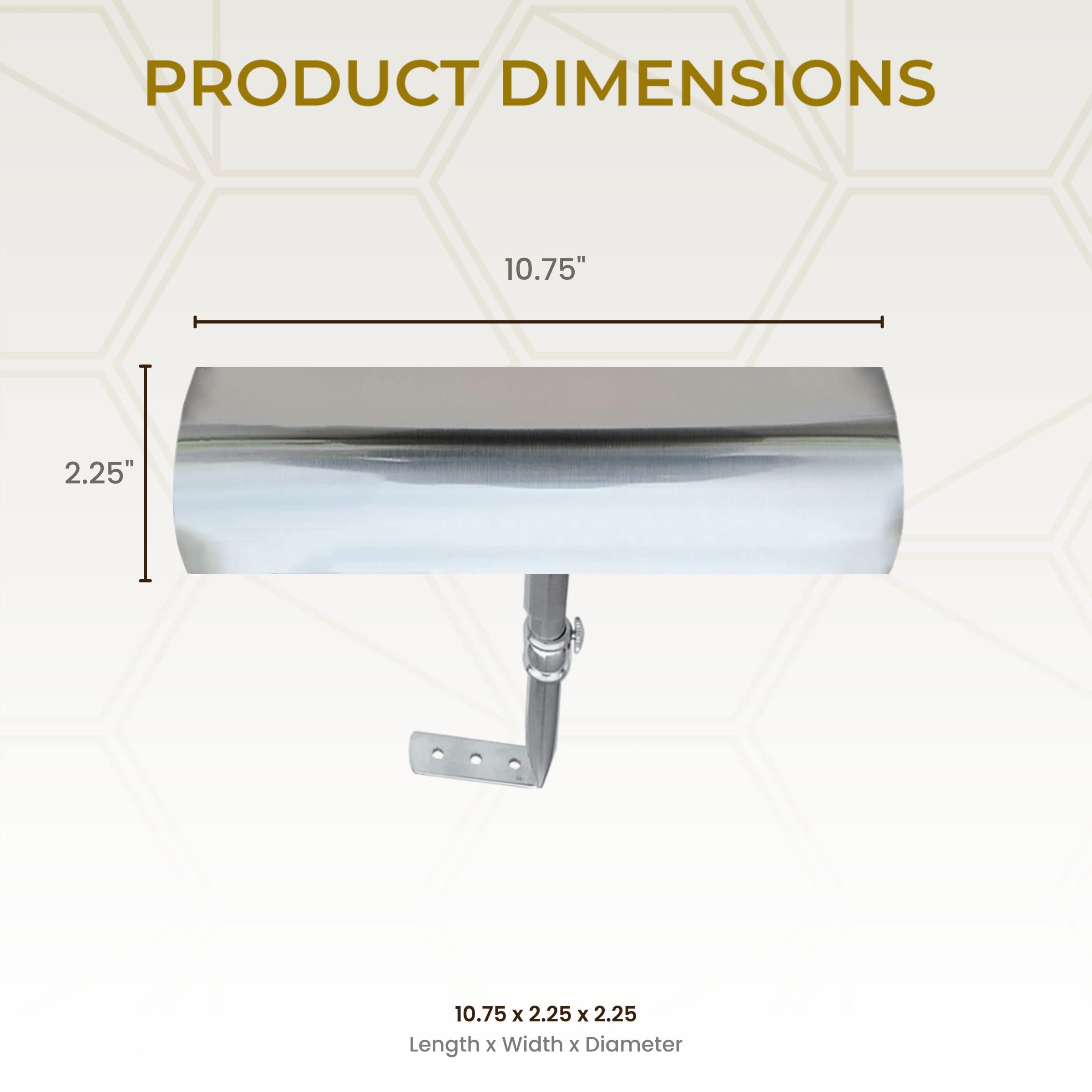 Royal Designs, Inc. Cordless Remote Control Led Picture Light, Dimmable With Timer Function, Brushed Nickel, 10.75 Inches, 2 Pac