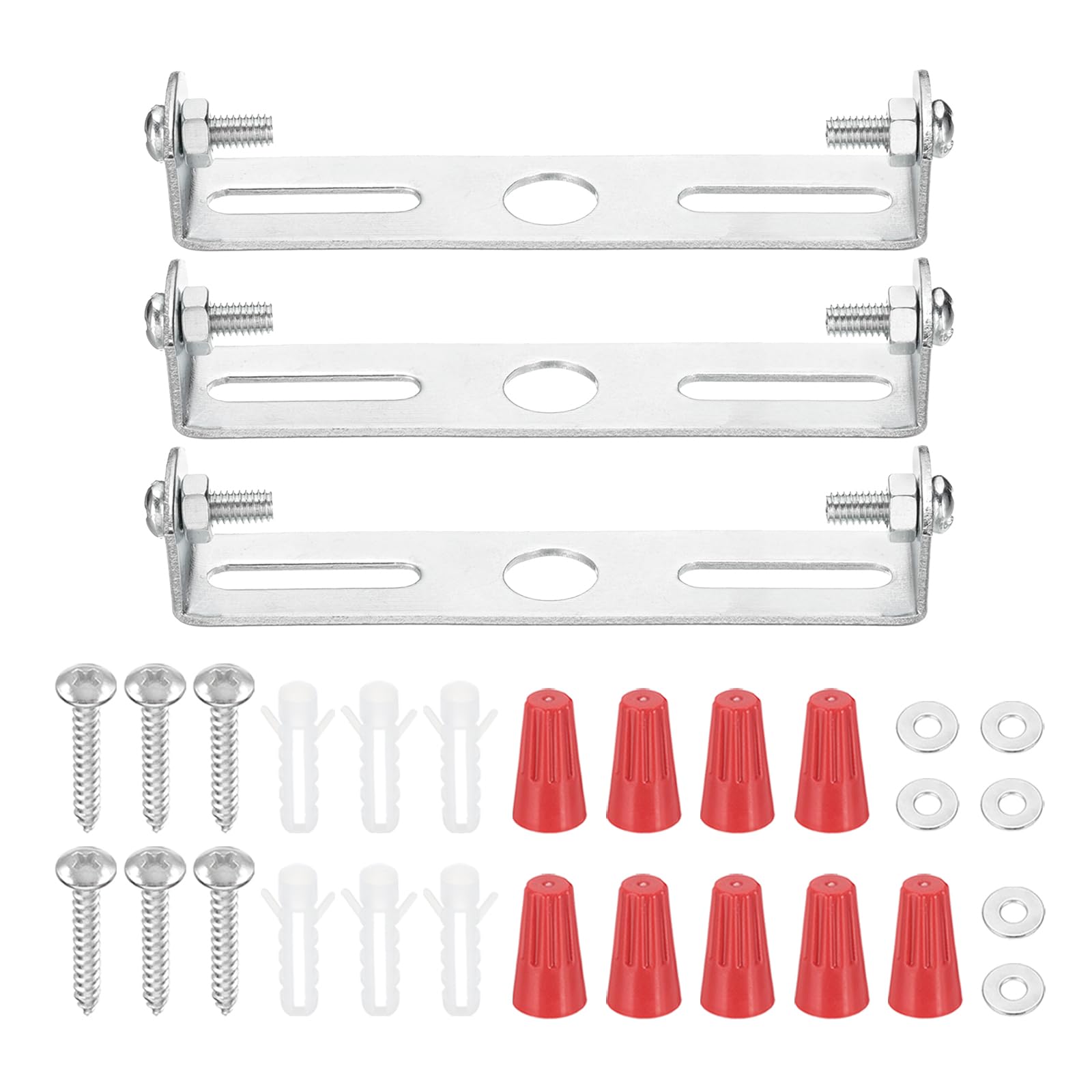 Patikil 85Mm (3.3'') Universal Light Fixture Mounting Bracket Kit, 2 Set Light Crossbar Ceiling Light Plate With Screw For Wall 