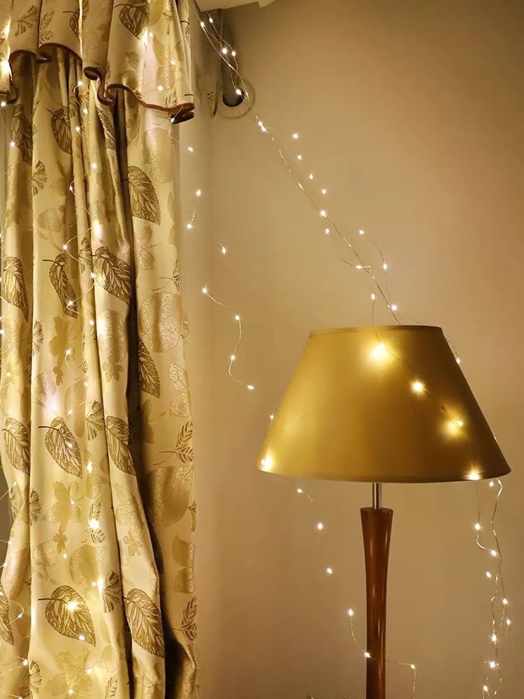 Generic 300 Led Warm White Led Curtain Light Bedroom For Party/Wedding/Festival/Christmas,Window Blinking String Light For Bedro