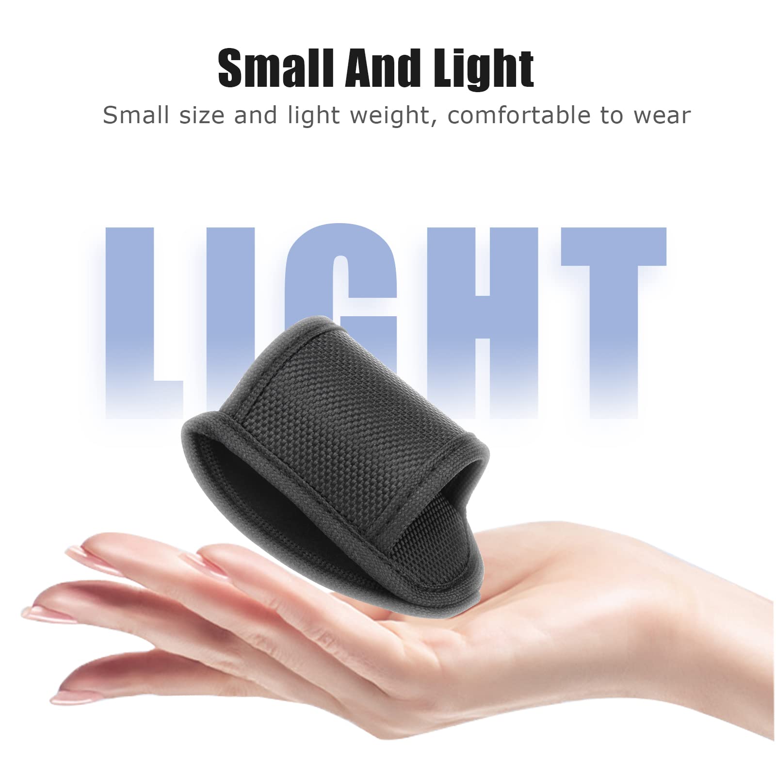 Ullnosoo Flashlight Holster Pouch - 2 Pack D Cell Open Top, Tactical Nylon, Black, Model RFA0991