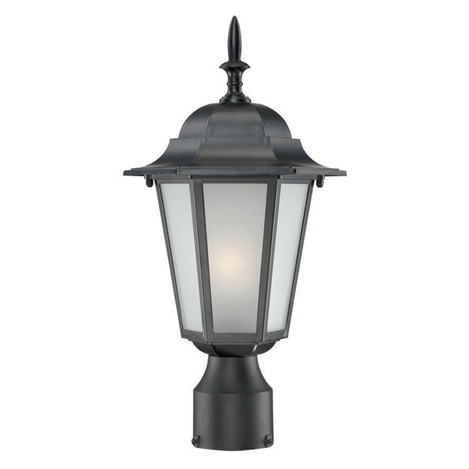 Acclaim Lighting 1-Light Outdoor Post Mount Fixture, Textured White, Camelot Collection