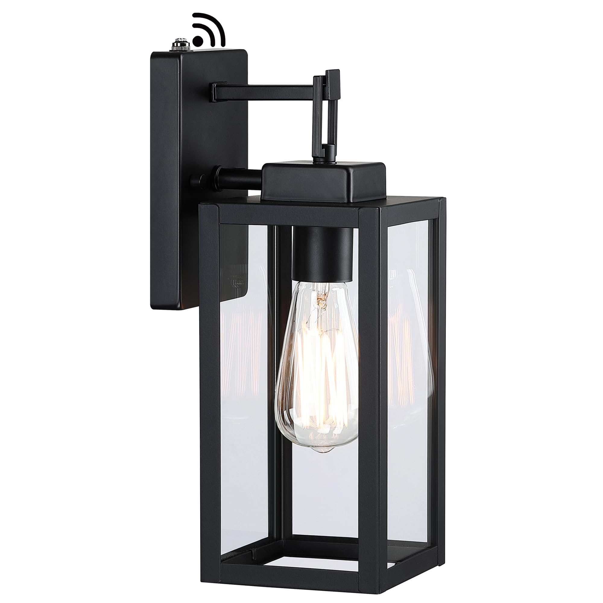 Faymart lighting 14 Inch Outdoor Wall Lantern Dusk to Dawn Wall Sconce with Sensor Photocell Wall Light, Outdoor Porch Light for