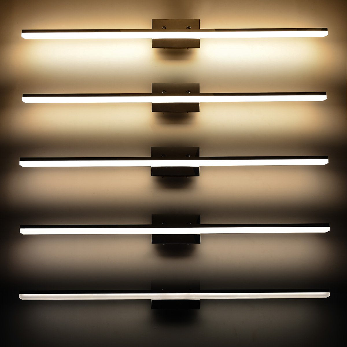 Mirrea 48In Modern Led Vanity Light For Bathroom Lighting Dimmable 46W Chromed (Warm White 3000K)