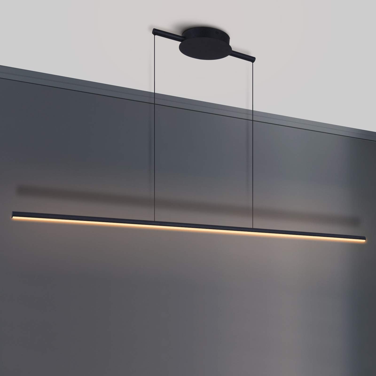 Zicbol Kitchen Island Pendant Lighting 40.94 Inch Linear Light Fixture Chandelier 16W 3000K Warm Light Dimmable LED Hanging Ligh