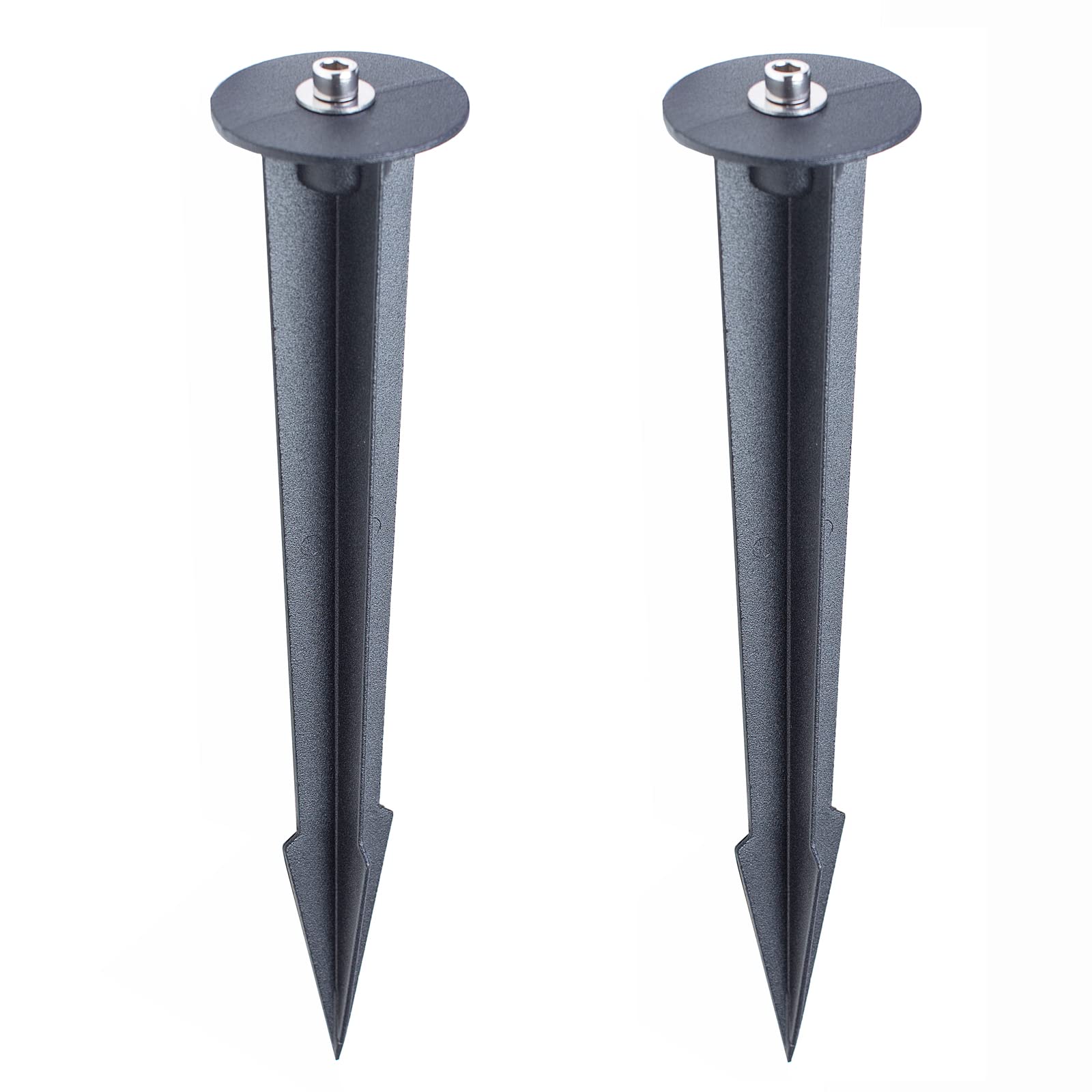 OLYMSTAR Metal Ground Stake Spike for Outdoor Landscape Spot Flood Pathway Solar Light Replacement Light Stake Spike Part Holder