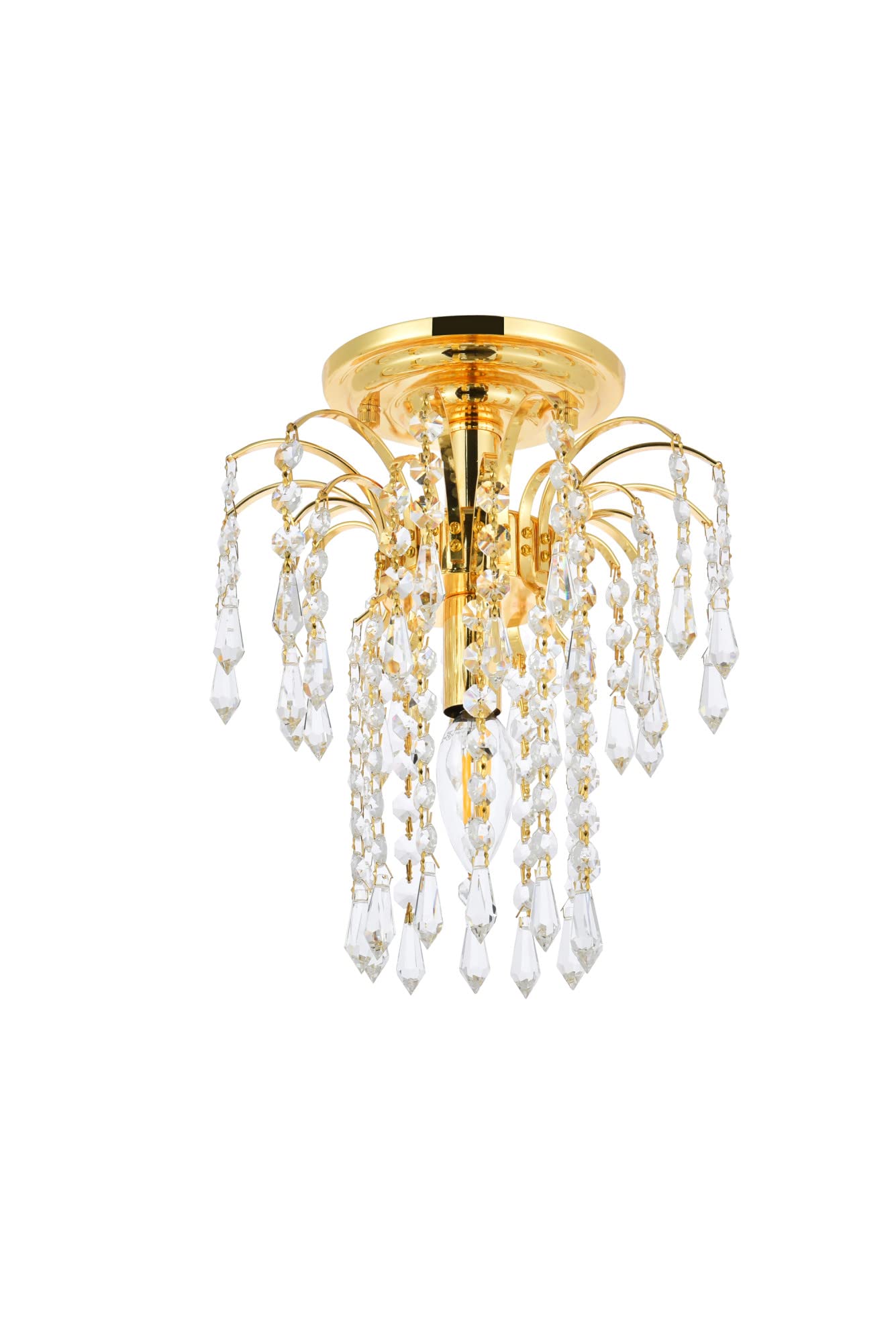 Falls - One Light Flush Mount-Chrome Finish-Royal Cut Crystal Type