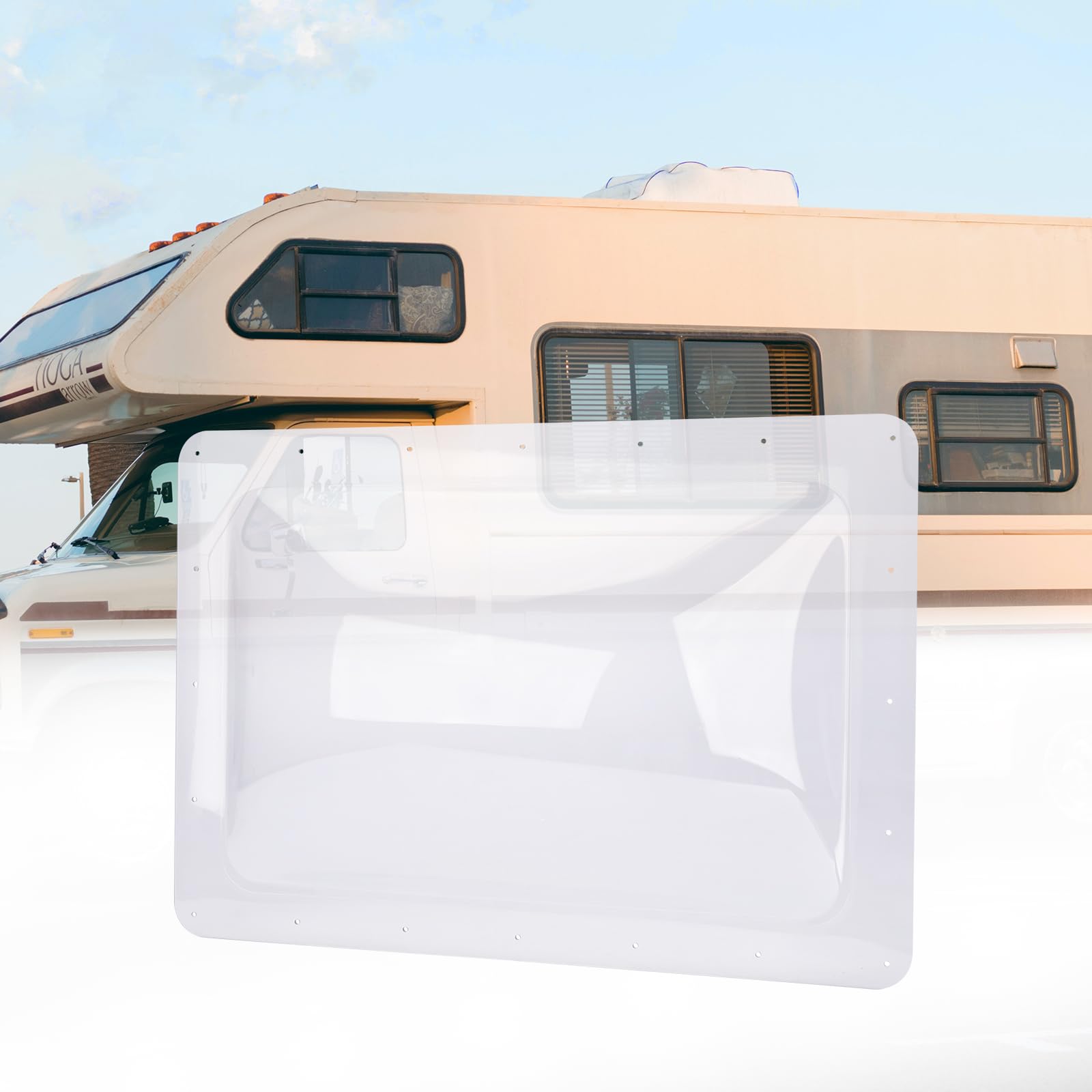 RVGUARD RV Skylight Replacement  18 x 26 Outer Dimension Skylight Fits All Standard 14 x 22 Openings  RV Skylight for Camper Trailer Fifth Wheel Truck  UV Resistant  Impact Resistant  Clear