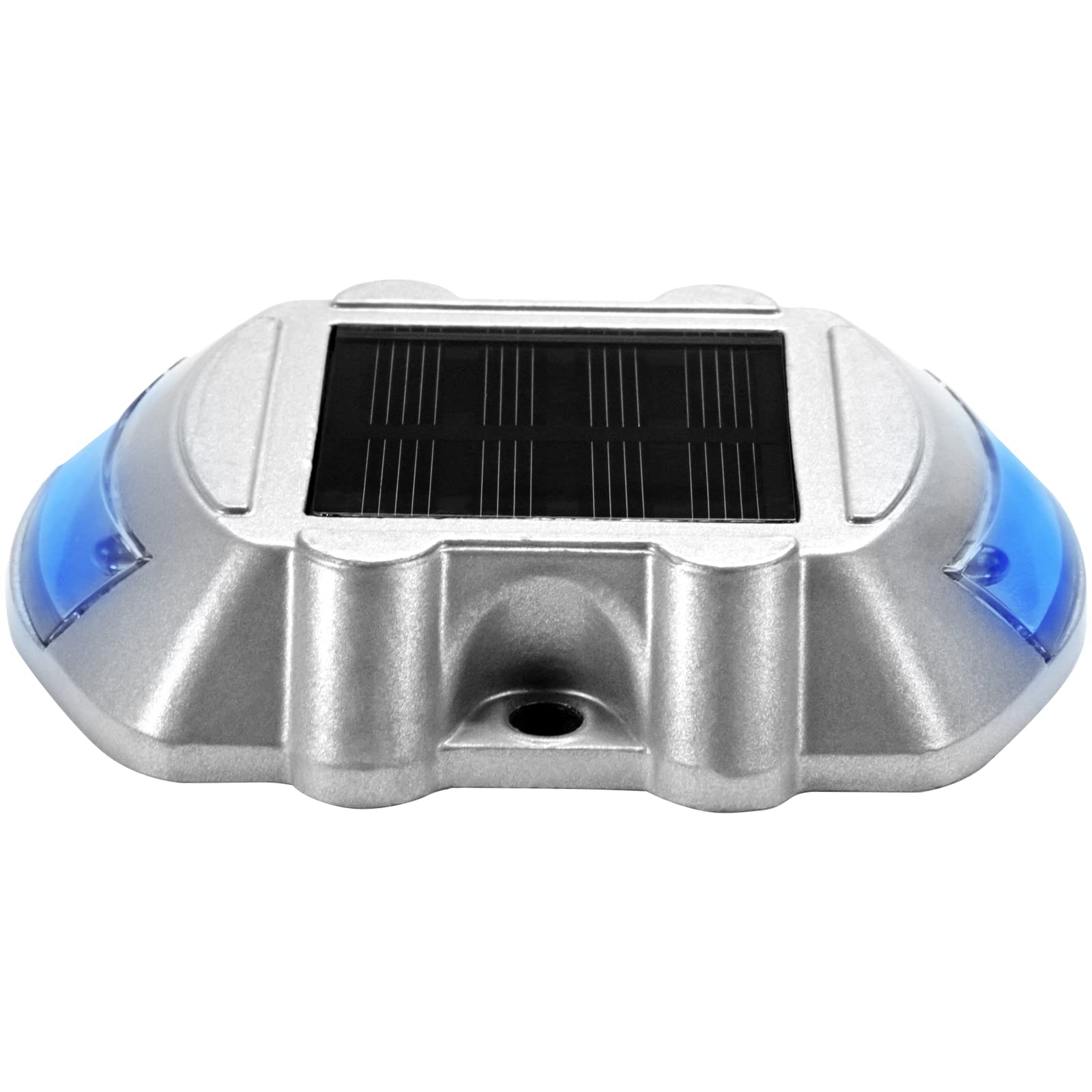 Happybuy Driveway Lights 24-Pack Solar Driveway Lights Bright Blue With Screw Solar Deck Lights Outdoor Waterproof Wireless Dock