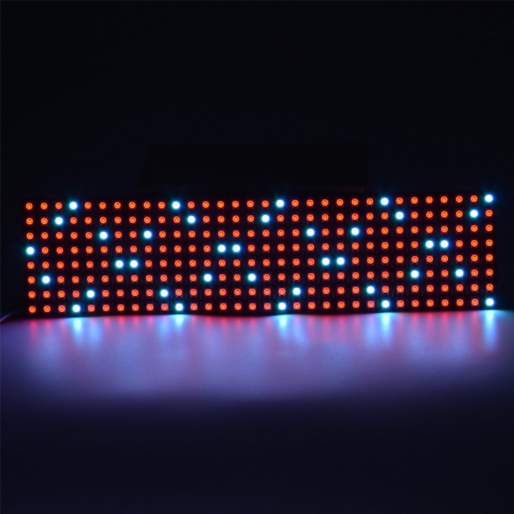 Wesiri 8X32 Led Matrix 256 Pixels Ws2812B Digital Flexible Led Panel Individually Addressable Full Dream Color Dc5V