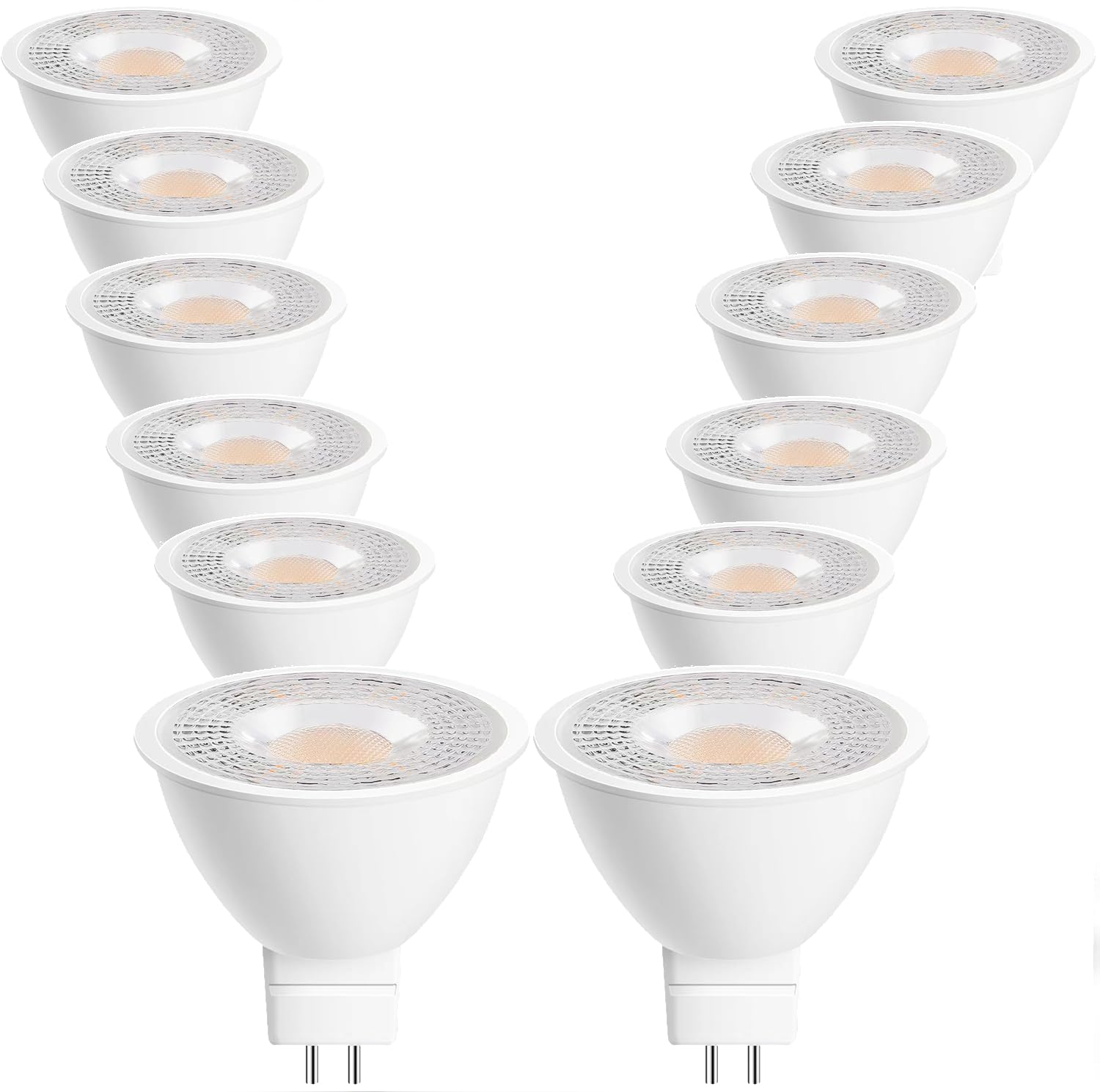 SETEN MR16 LED Bulb  White  6 Pack (2700K  12 Pack)