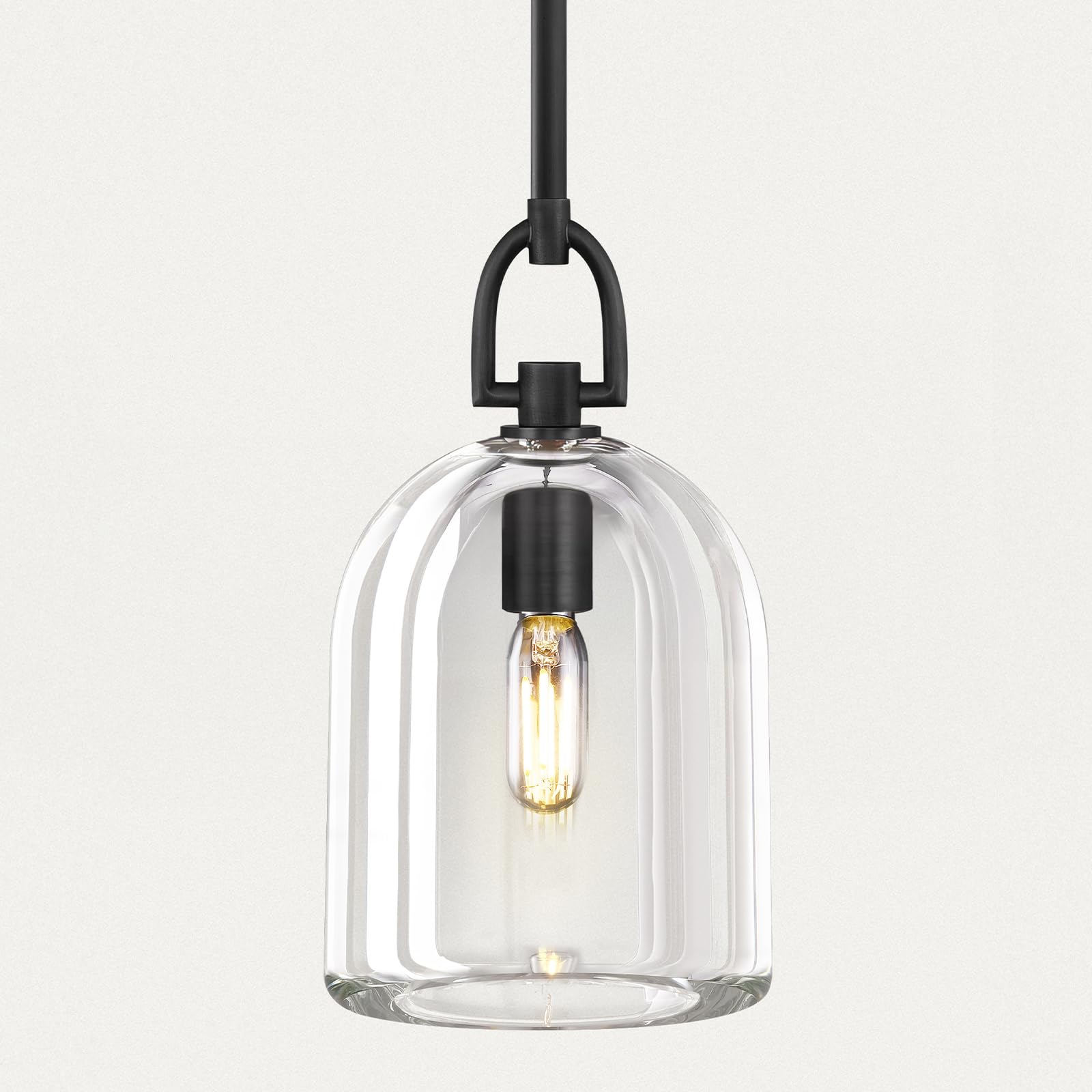 K9 Crystal Black Pendant Light Fixtures  Modern Farmhouse Pendant Lights Kitchen Island  Kitchen Pendant Light Over Island  Indoor Cloche Crystal Pendant Lighting E12 Bulb Included