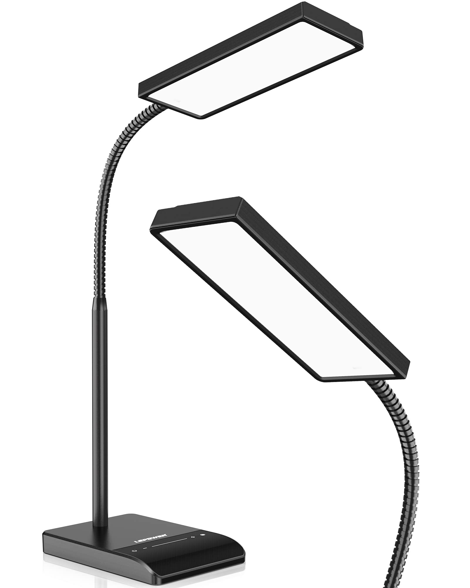 LEPOWER Desk Lamp, 800LM LED Desk Lamp for Home Office, 12W Reading Lamp for Desk, Eye-Caring Light, Touch Table Lamp, Gooseneck