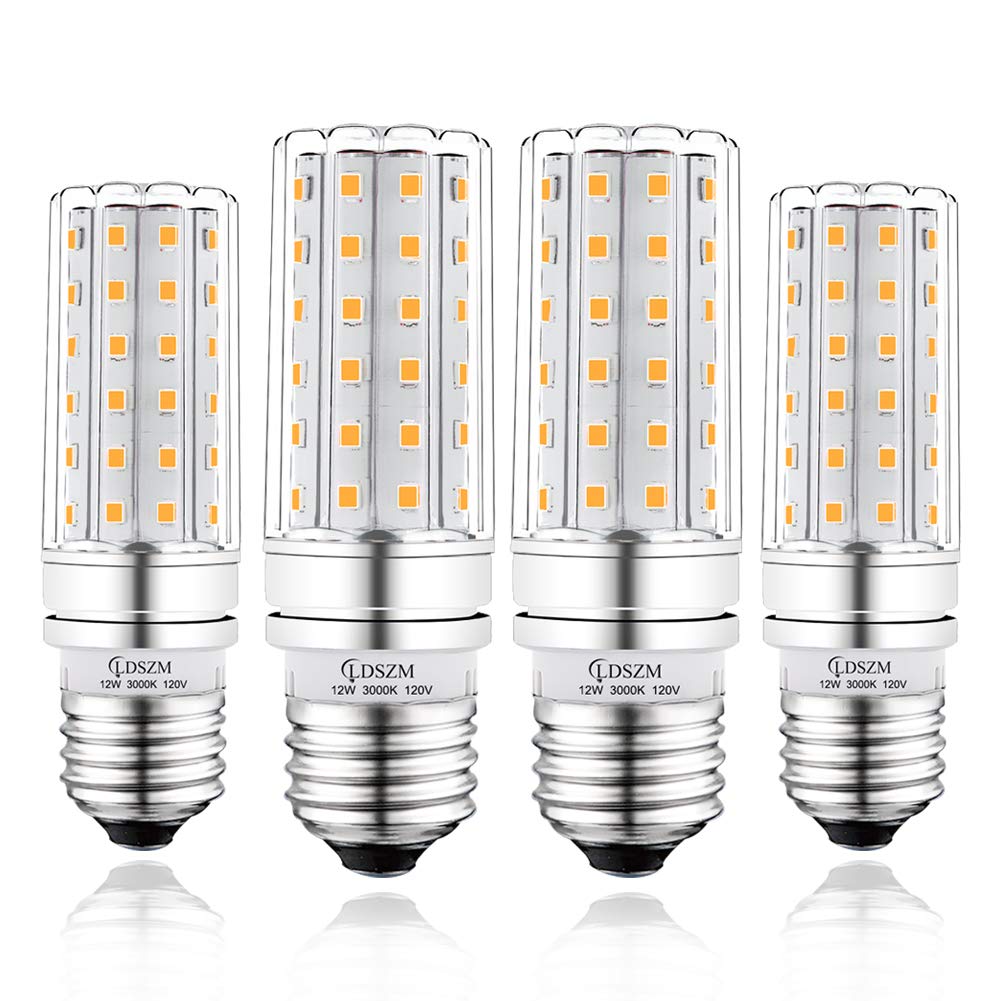 LDSZM LED Light Bulb 12W 100W Equivalent 1200 Lumen Warm White E26 Base Pack of 4