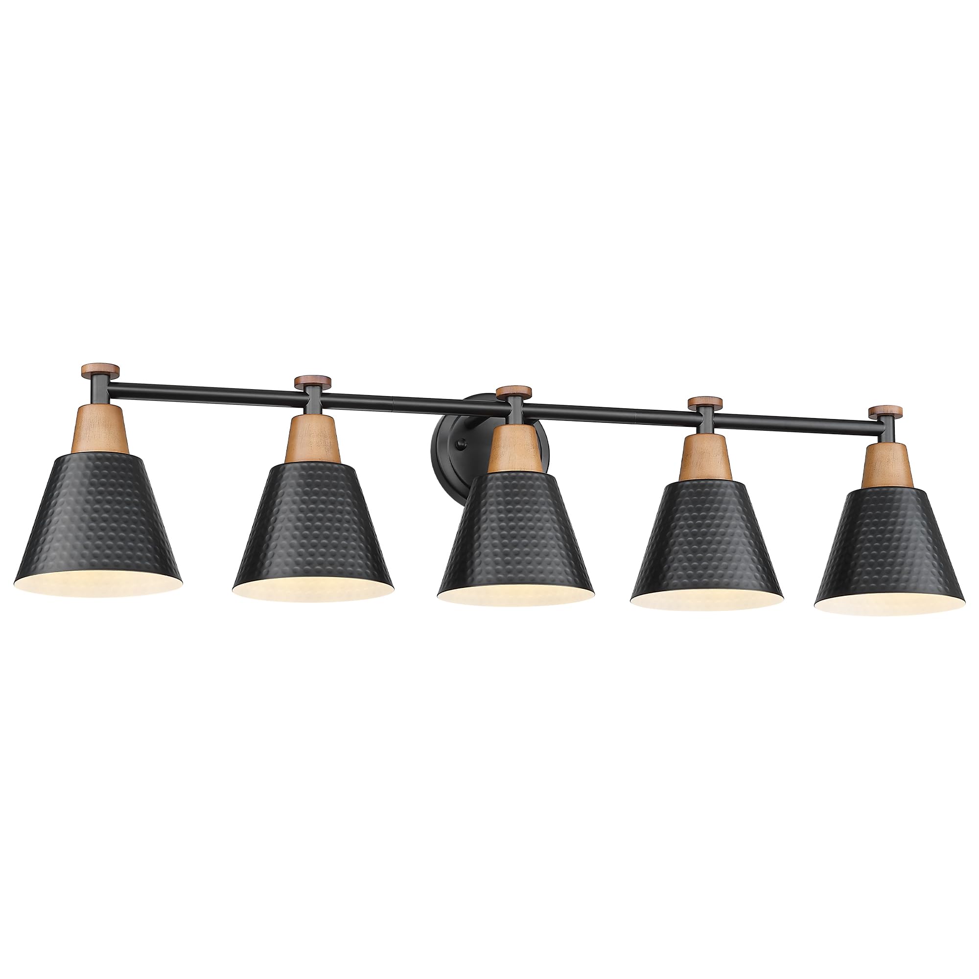 Femila 37.4'' Black Vanity Light, Black Bathroom Light Fixture, Bathroom Lighting Fixtures Over Mirror With Matte Black Finish,