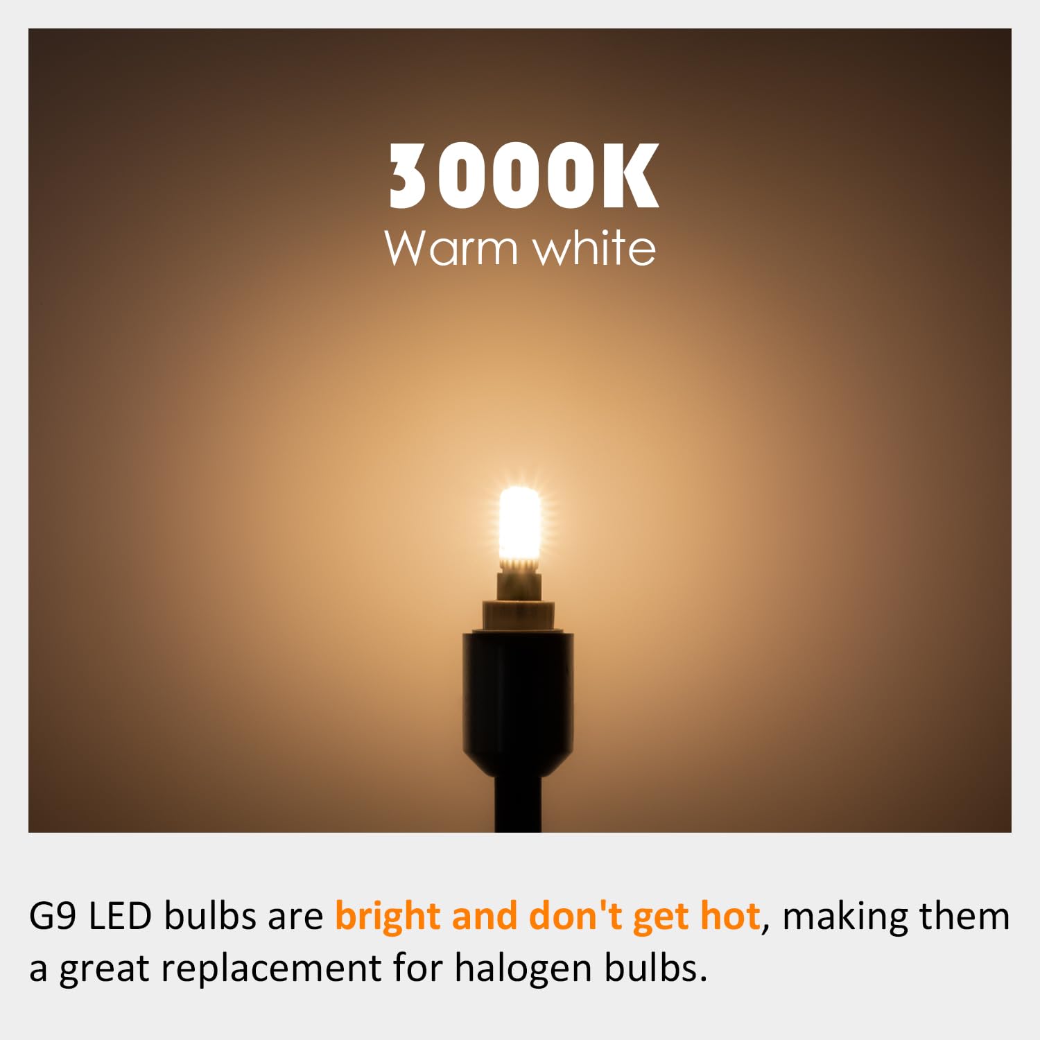 Maelsrlg G9 Led Bulb Dimmable, 40 Watt Equivalent, Warm White 3000K, T4 4W 400Lm, G9 Bi-Pin Base Light Bulbs For Chandelier, Van