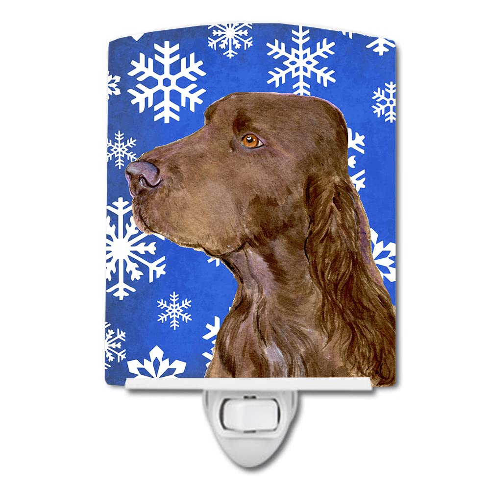 Carolines Treasures Ceramic Night Light, Field Spaniel Design, UL-Certified, 6x4x3in, Multicolor, Model SS4663CNL