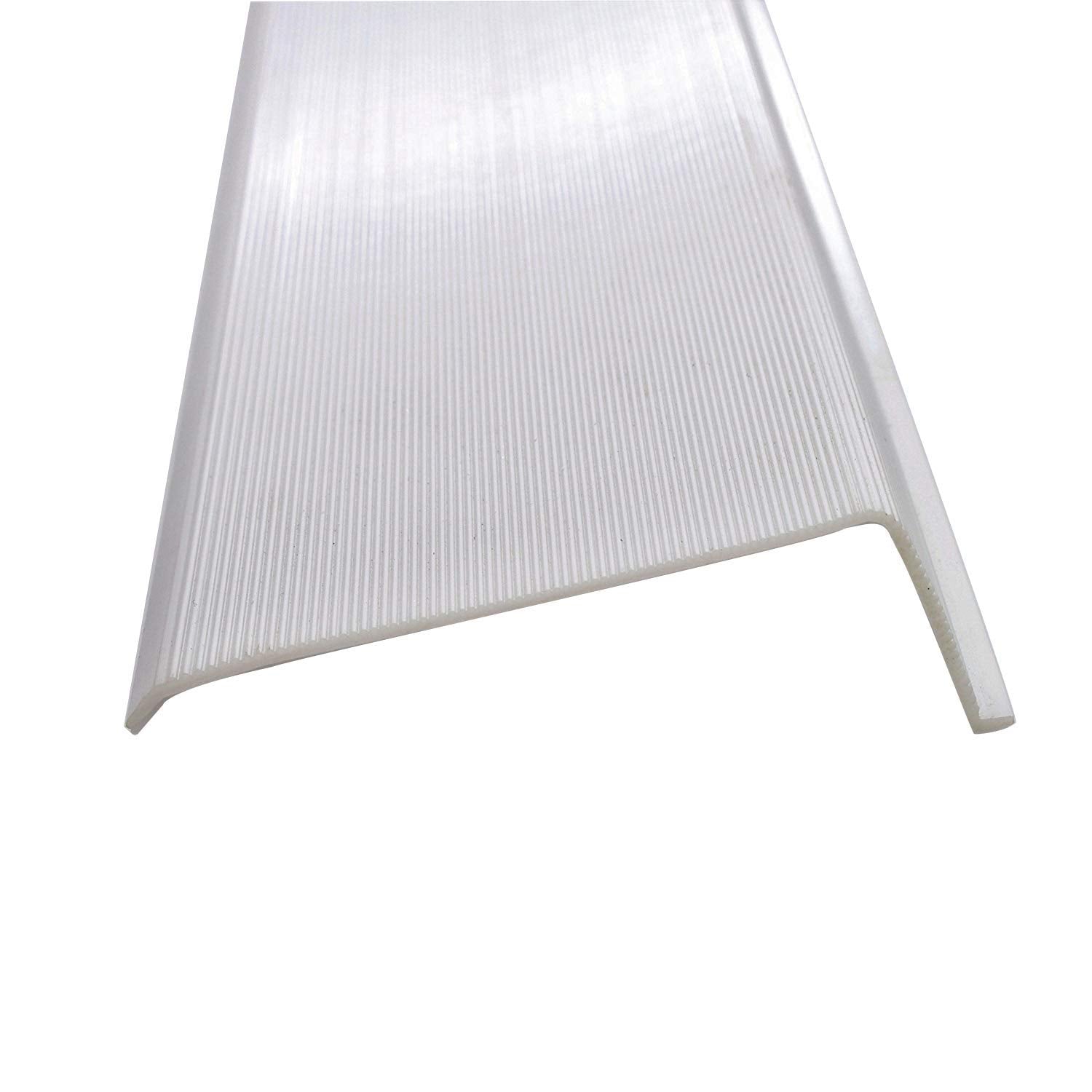 Beam Lighting Under Cabinet Light Cover Replacement | White Ribbed Acrylic Diffuser (L-Shaped, 12&quot;)