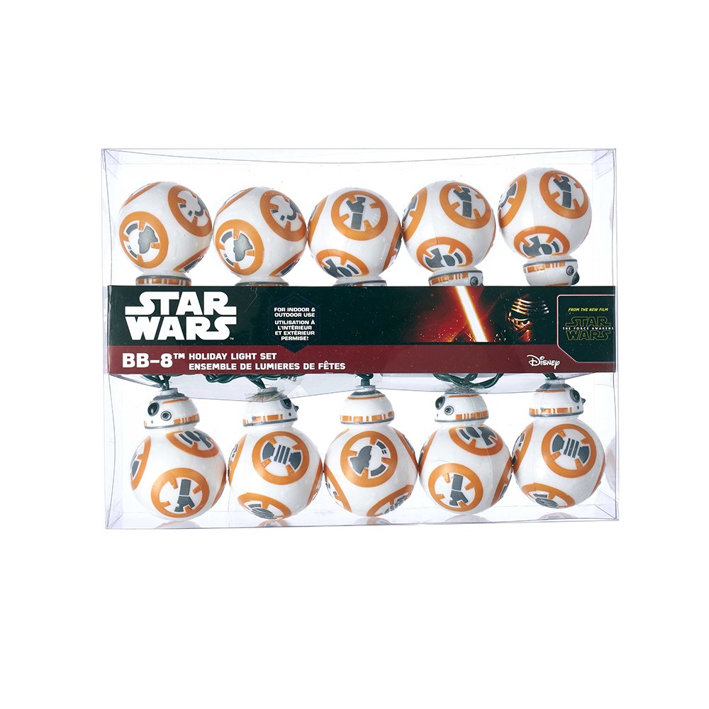 Kurt Adler Sw9168 Ul 10-Light Star Wars Bb8 Light Set
