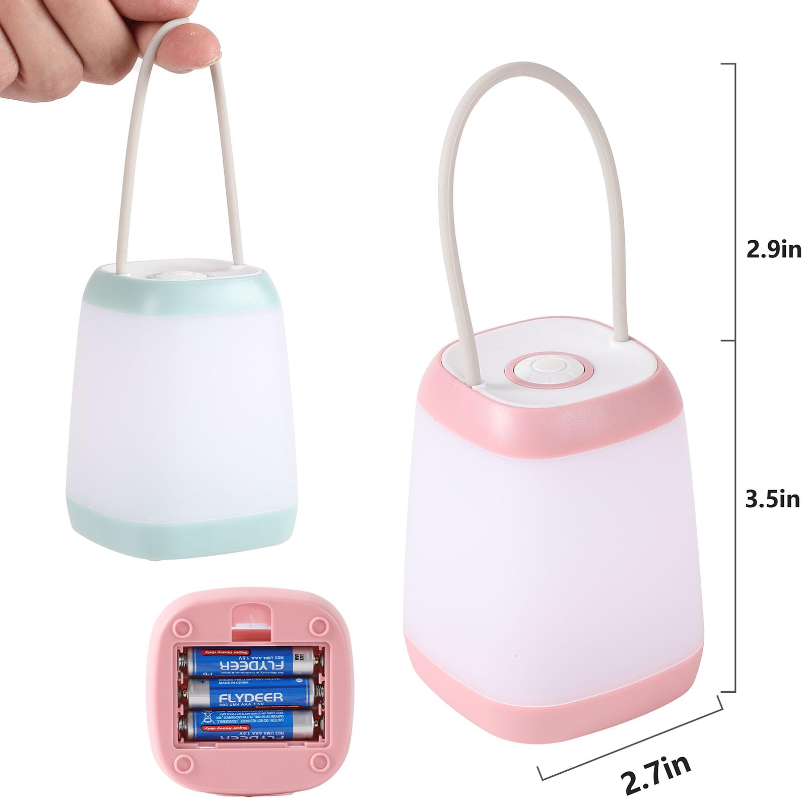 Hilngav 6 Pack LED Camping Light, 3 Modes Battery Powered Night Light for Indoor and Outdoor Emergency Light, Tent Lantern, Camp