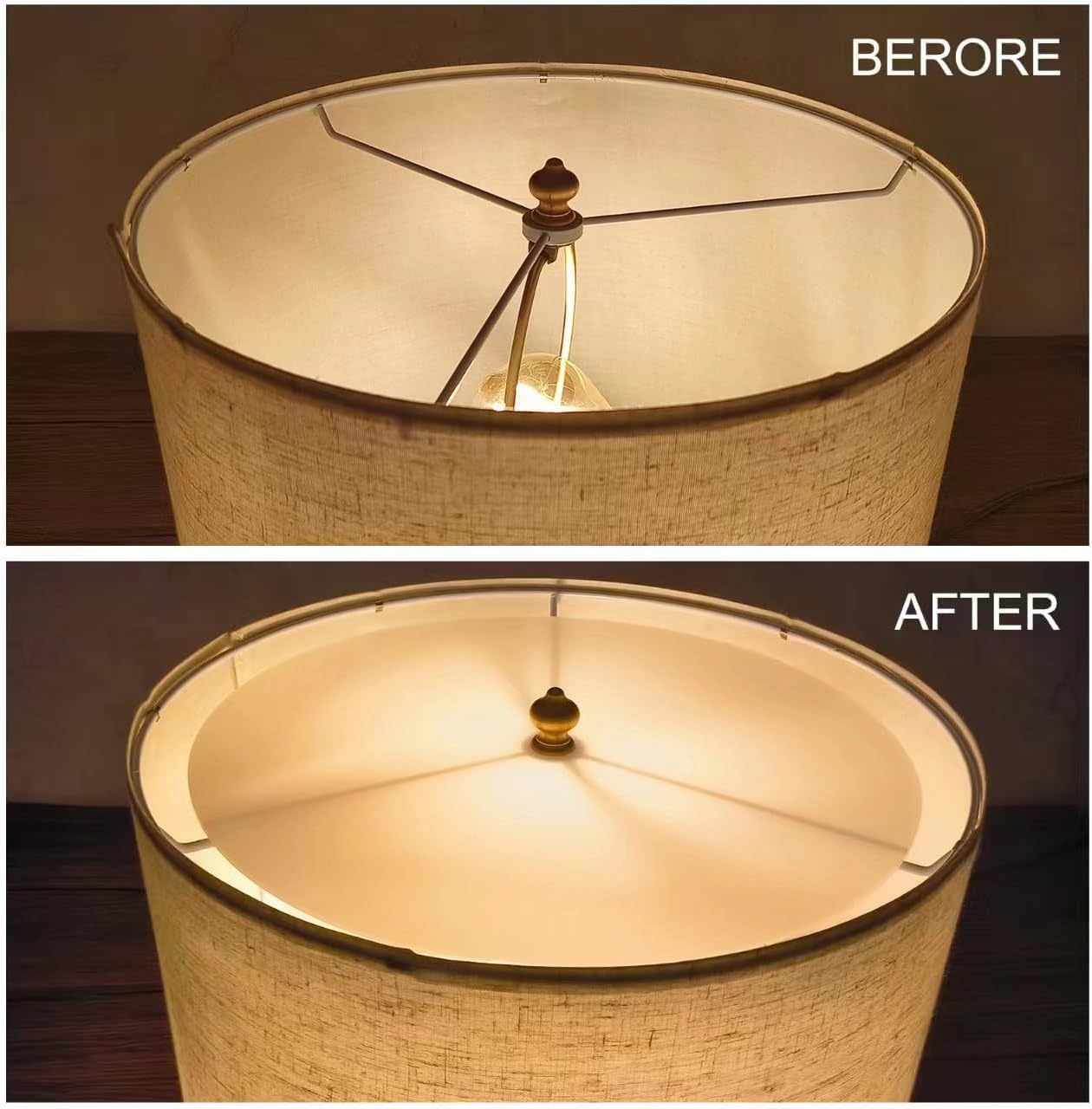 Awclub Lampshade Diffuser, 15.5'' Diameter Round Diffuser Lamp Shade For Drum Style Lampshades Pendants Softening Light, Diy Lig
