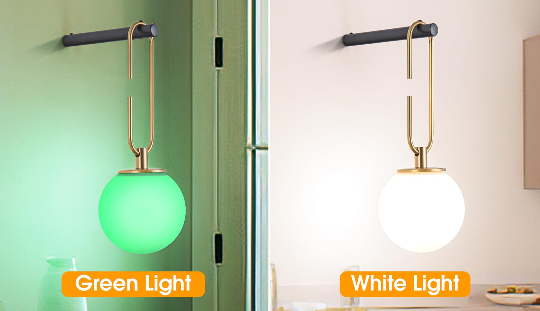 jengush Dimmable Battery Operated Wall Sconces Set of 2, Chrome Metal, Remote Control, Mid-Century Modern Indoor Lighting