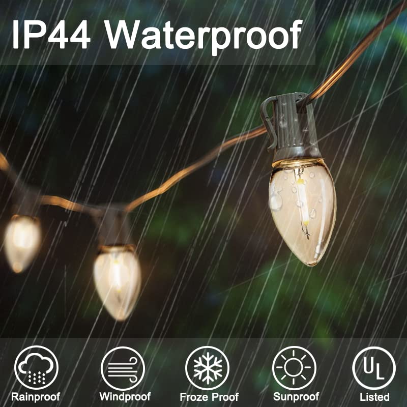 C7 Led Bulbs Christmas C7 Led Light Bulbs 25 Pack C7 Led Replacement Bulbs C7 Led Christmas Lights Replacement Bulbs 0.6 Watt C7