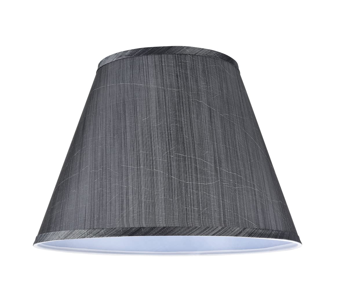 Aspen Creative 32185A Transitional Empire Shape Spider Construction Lamp Shade, Gray & Black, 7&quot; Top X 13&quot; Bottom X 9-1/2&quot; Slant Height