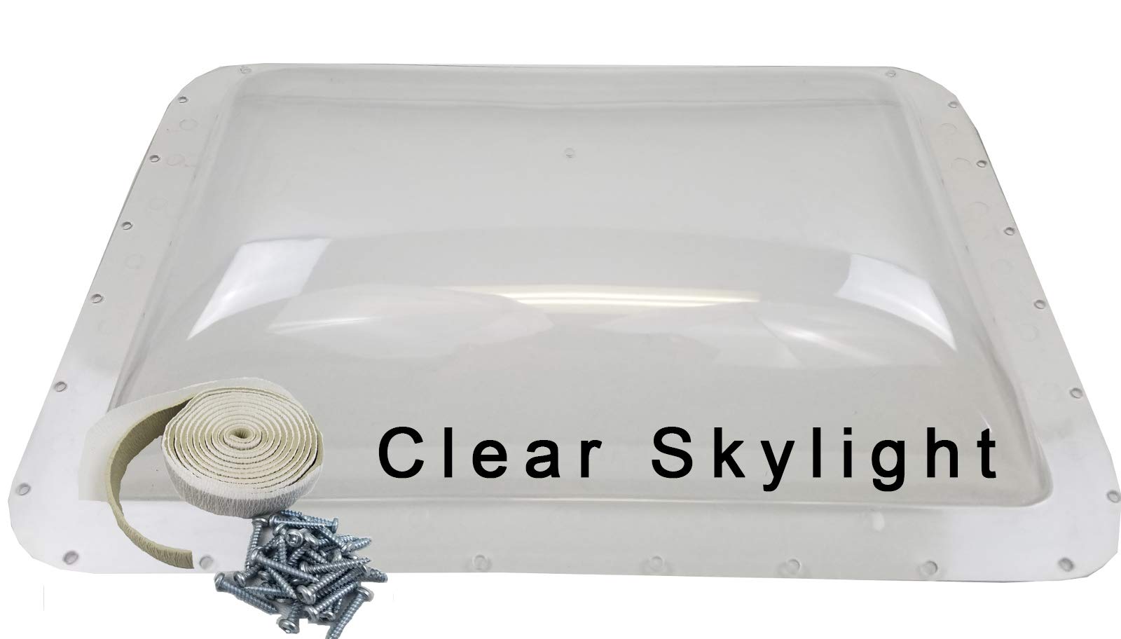 classAcustoms RV Camper Trailer Clear Skylight - 18 x 26 OD / 14 x 22 ID, Plastic, Model 1826-ESK-CL