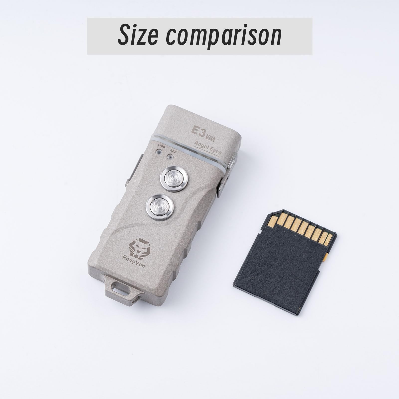 RovyVon E3 Plus Marble Keychain Flashlight 700 Lumen Rechargeable G2 E3-G2 Marble Grey Cool White