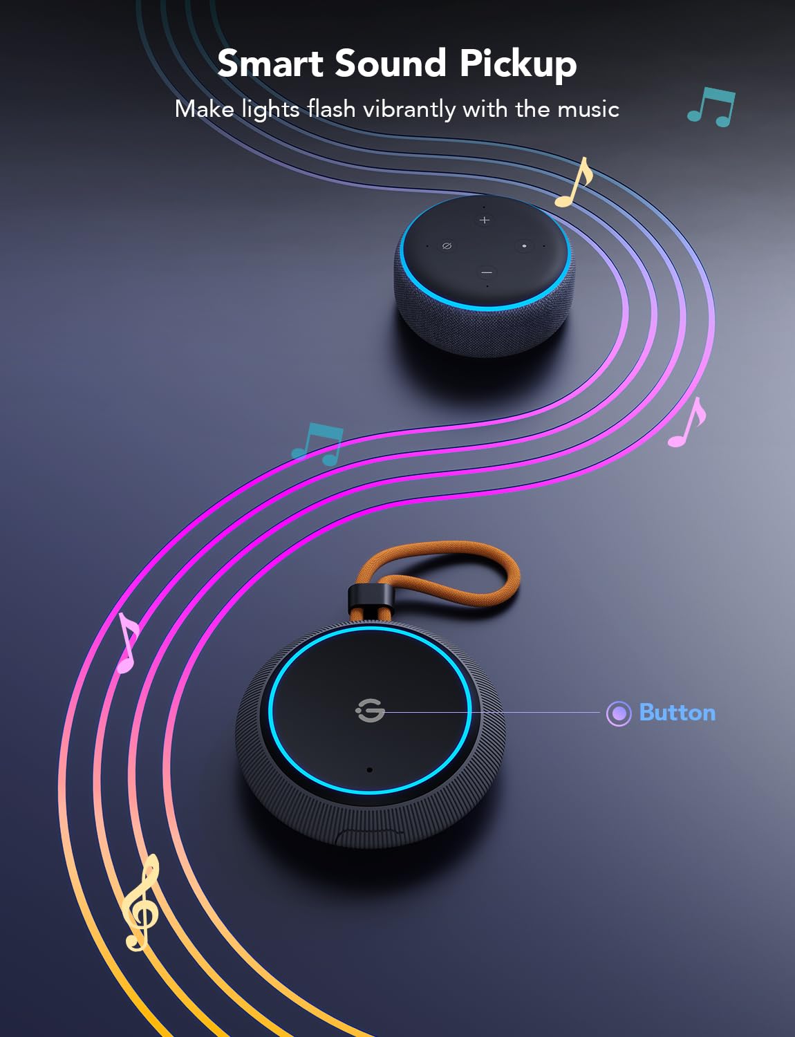 Govee Outdoor Light Show Box, 22 Music Modes, 20 Scene Modes, Bluetooth, IP65 Waterproof, Battery Powered, Model H1167, Black