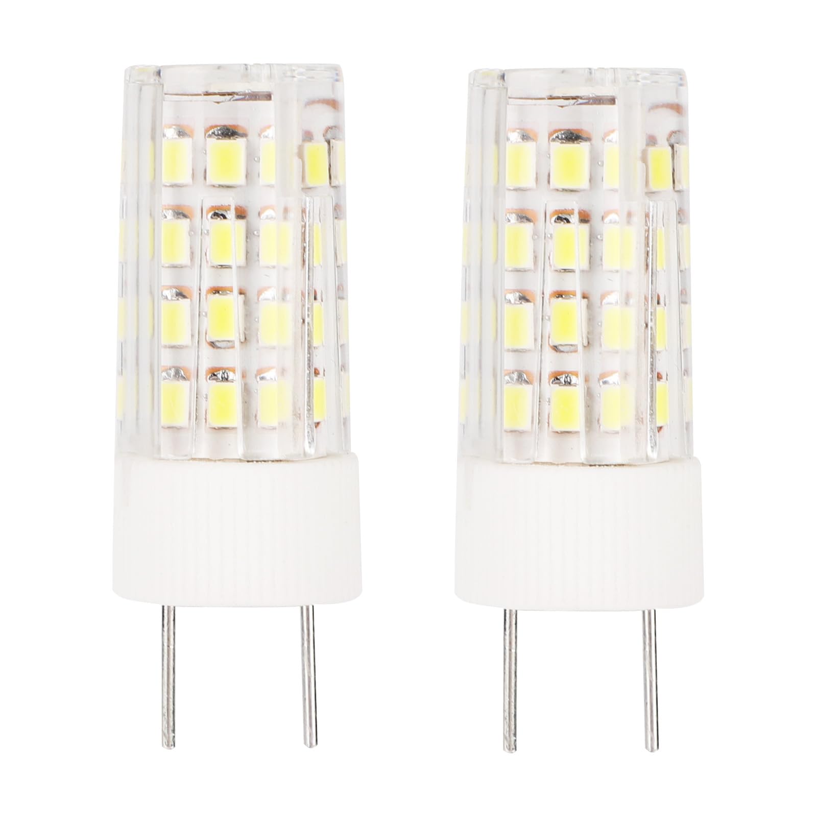 BTFO 2 Pack G8 LED Bulbs 5W, AC 110V 50W Halogen Replacement, G8 Bi-Pin Base 6500K Daylight White for Under-Cabinet Lights & Und