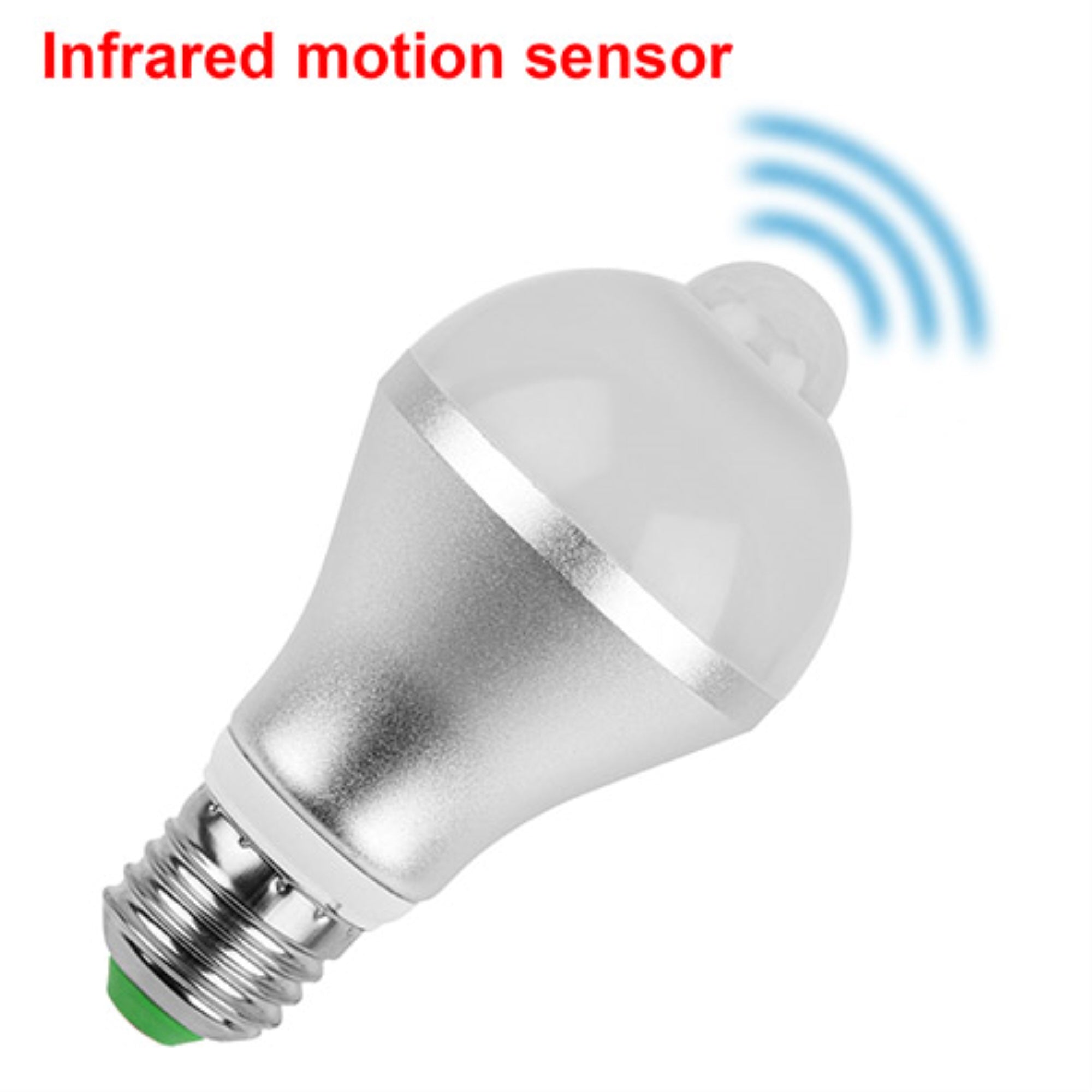 Gpct 9W Infrared Motion Sensor Led Bulb - Auto On/Off, Dusk To Dawn, Indoor/Outdoor Use