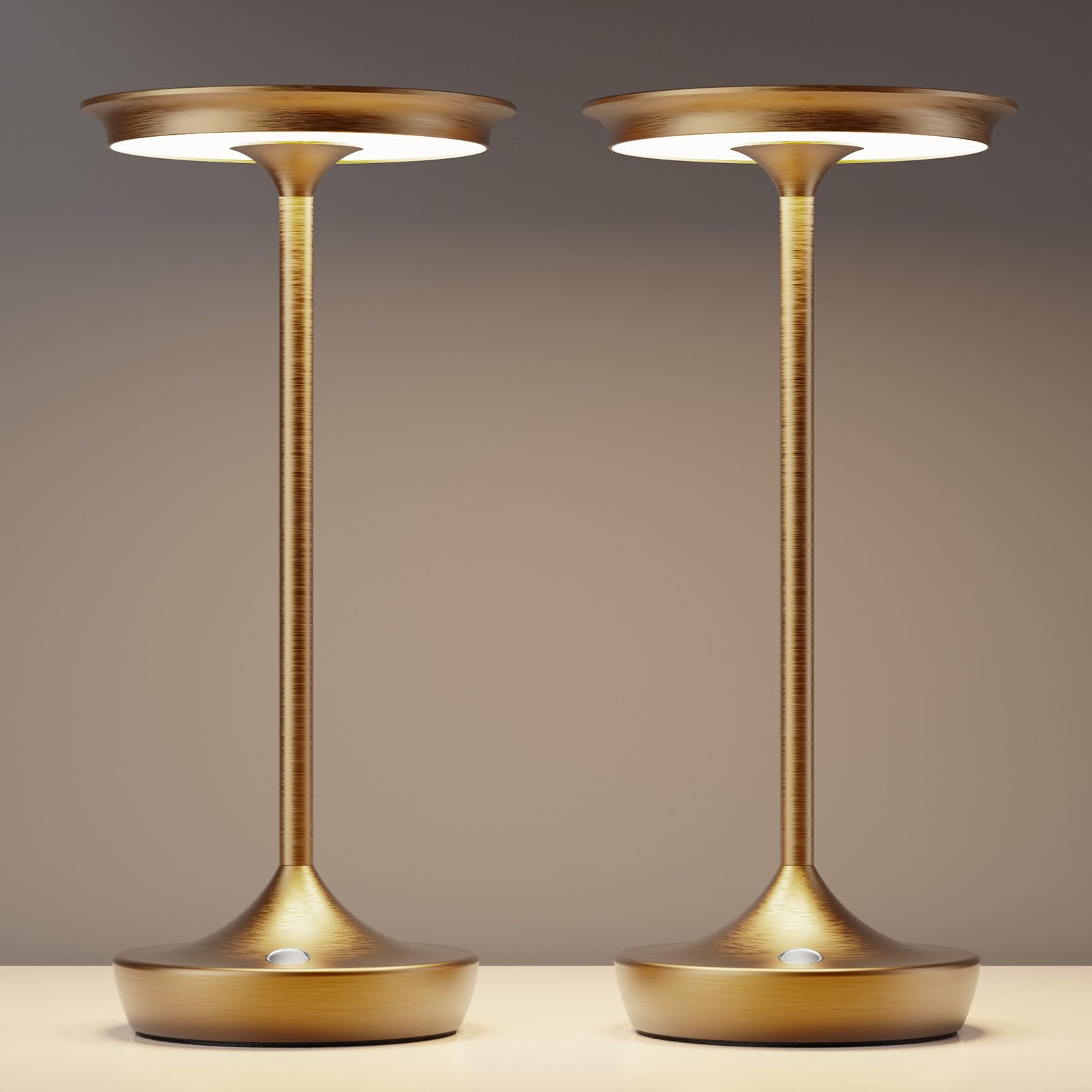 Tpczqj Cordless Table Lamp Rechargeable - Led Battery Operated Touch Lamps,Portable 3 Color Dimming Waterproof Light For Patio/R