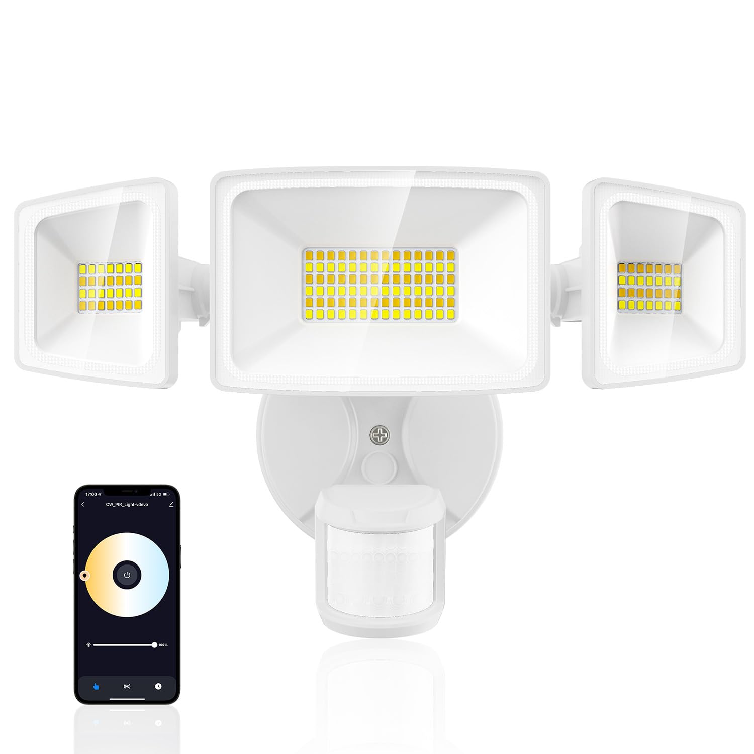 Onforu 65W Smart Led Security Lights Motion Sensor Light Outdoor, 5500Lm, 2500K-6500K, App Control, Wifi Alexa Flood Light Motio
