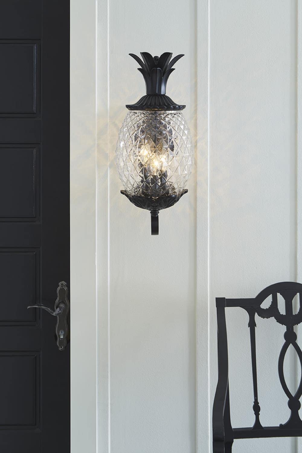 Acclaim 7511Bk Lanai Collection 3-Light Wall Mount Outdoor Light Fixture, Matte Black