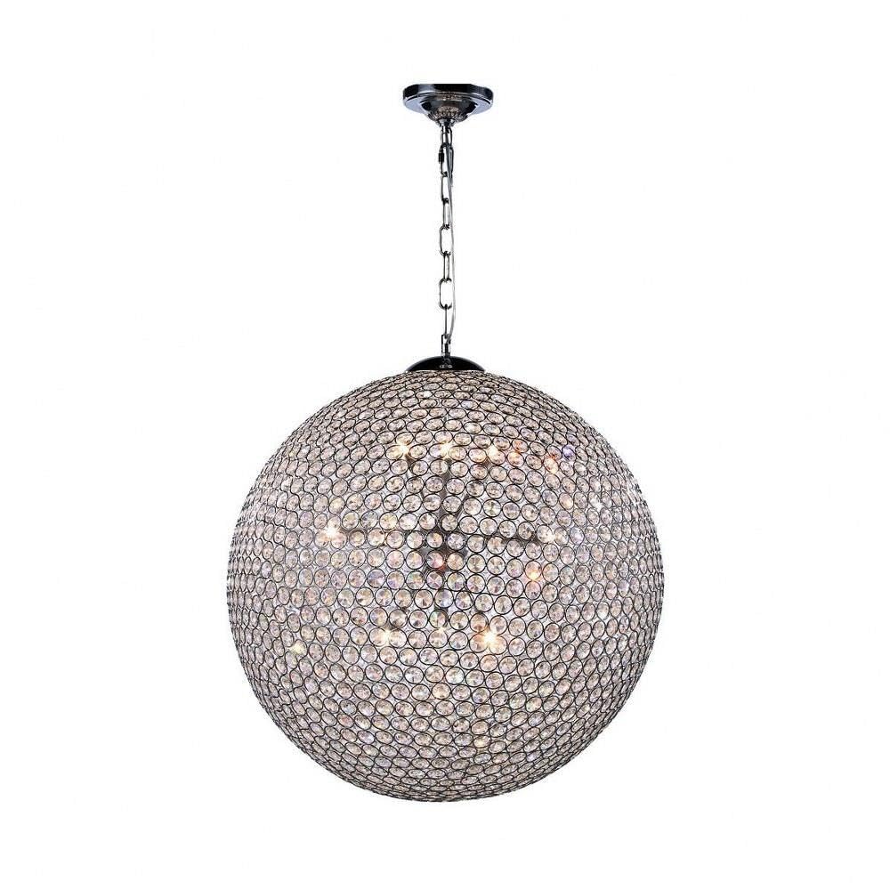 Elegant Lighting Cabaret - Twelve Light Pendant -Traditional Installation
