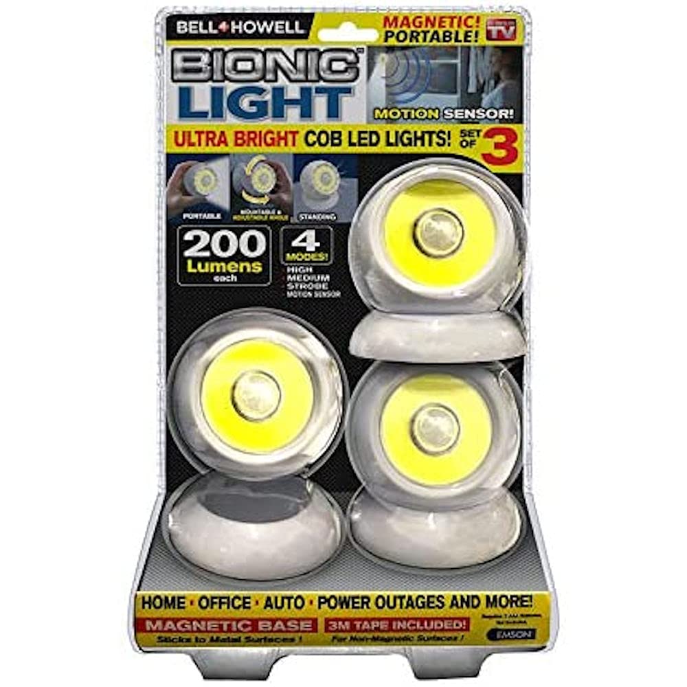 E Mishan & Sons Inc Light MAG/Port/MNT 200LM - White, One Size, Plastic, Model 2565