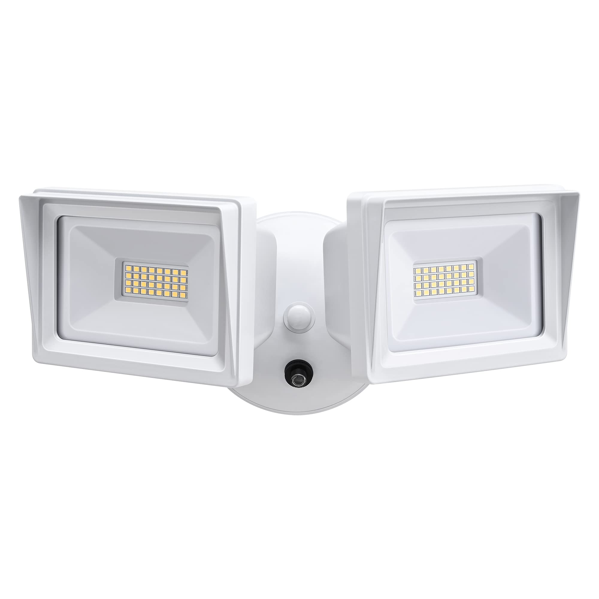 DEWENWILS LED Flood Light Outdoor 62W 5400LM Dusk to Dawn 5000K White Aluminum IP65 Waterproof Adjustable Heads