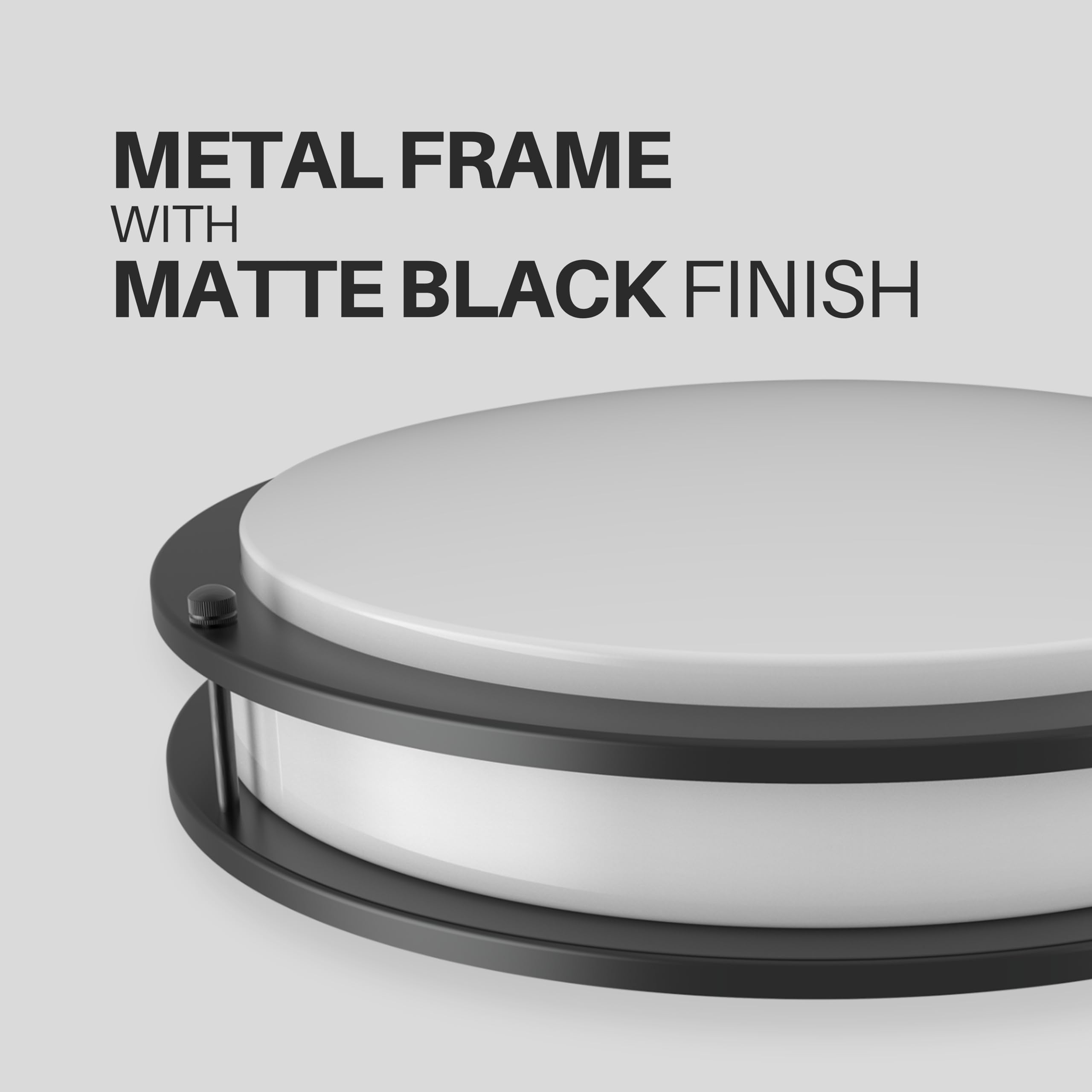 Dymond 14'' Matte Black Led Ceiling Light Dimmable Flush Mount 5-In-1 Adjustable Color Temperature 2700K 3000K 3500K 4000K 5000K