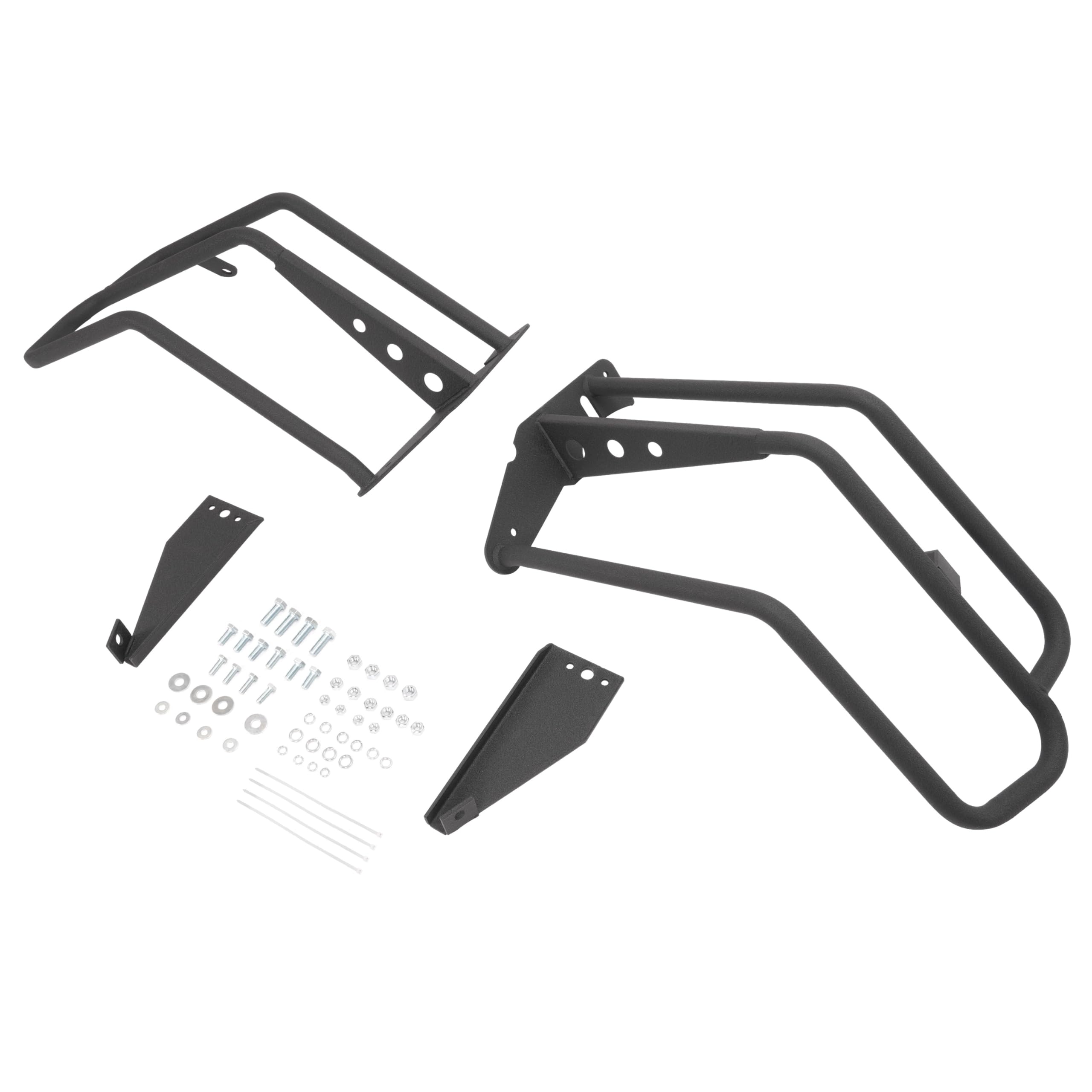 HECASA Brush Guard for 2003-2011 Ford Crown Victoria, Steel, Black, Model CB-2447, Wraparound Design