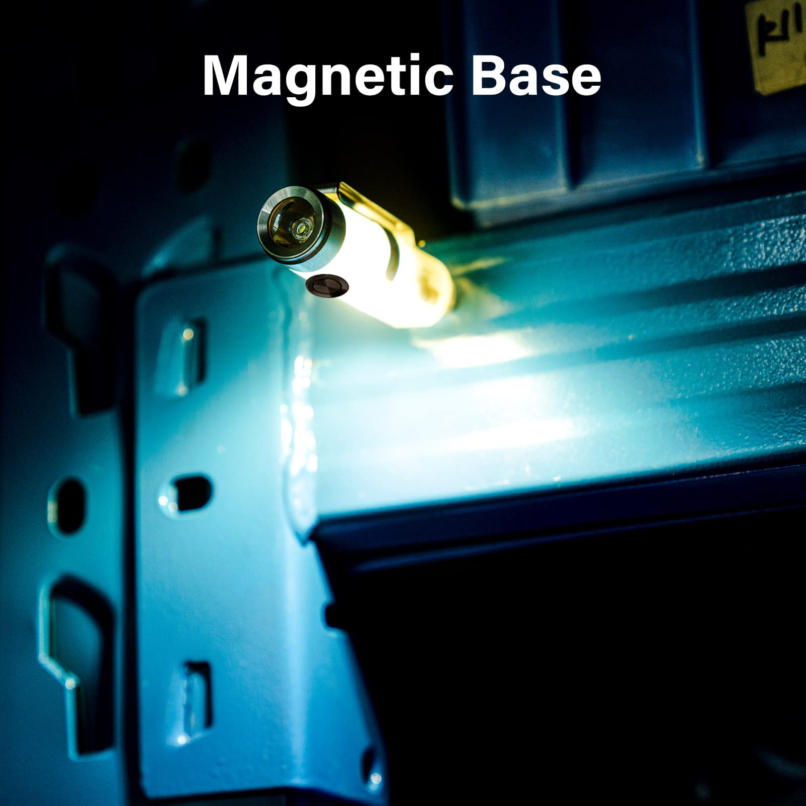 Rovyvon A5U G4 Keychain Flashlight, 650 Lumens Glow In The Dark, Rechargeable Edc Light