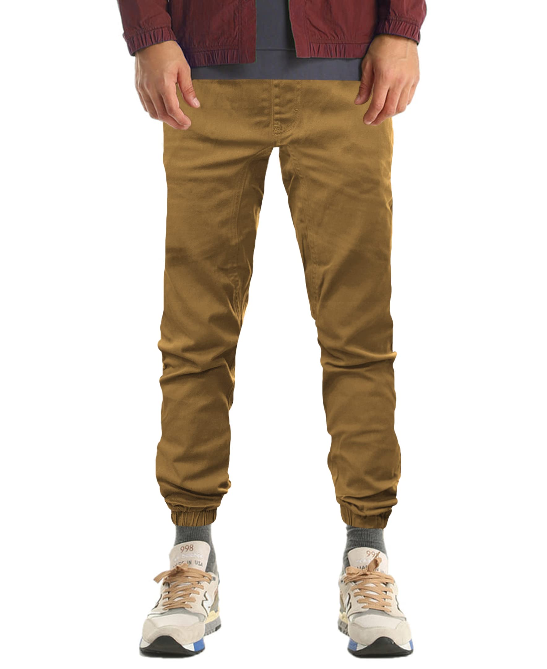 Southpole Boys Big Cotton Twill Jogger Pants  Elastic Band Waist and Bottom  Age 8-18  Smoking Product  X-Large