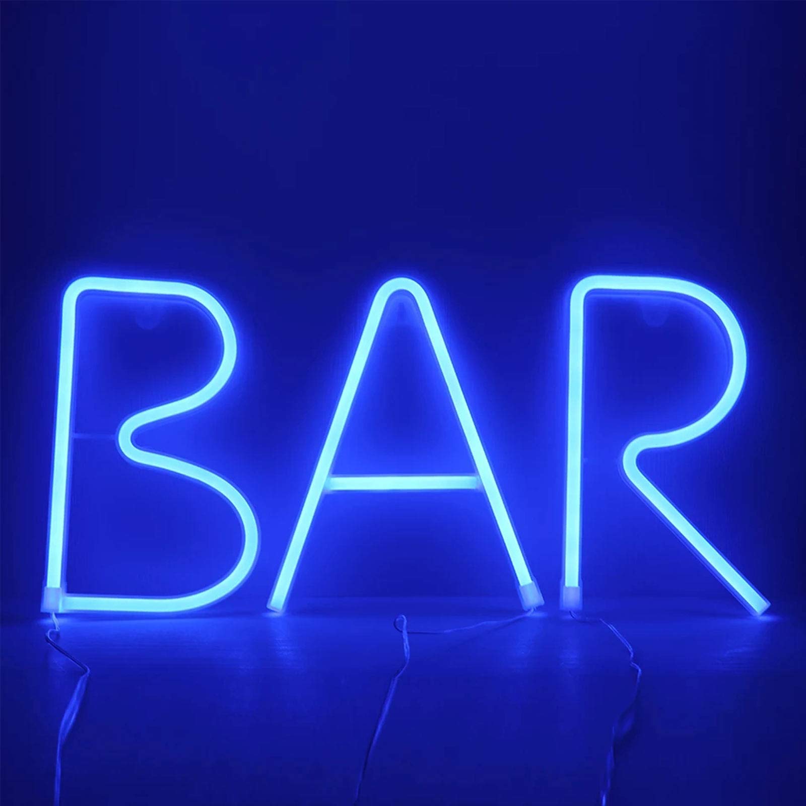 Enuoli Light Up Letters Neon Signs  Blue Alphabet Neon Lights Wall Decor For Home  Birthday Party  Bar  Valentines Day Word-Blue Letter (V)