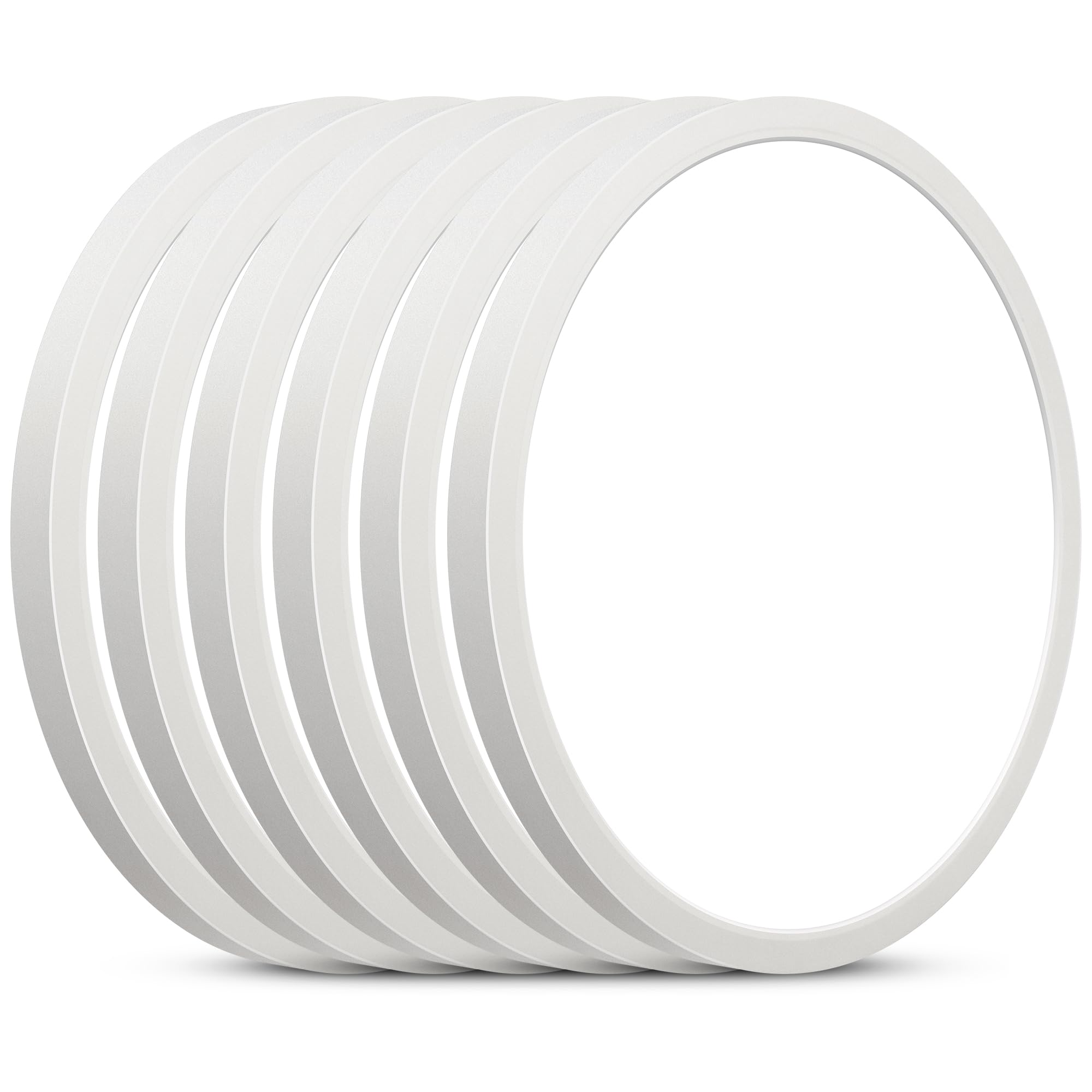 SunRider 6-Pack LED Flush Mount Ceiling Light Fixture, 5000K Daylight White, 2400LM, 12 Inch 24W Indoor Flat Panel Lamp, 240W Eq