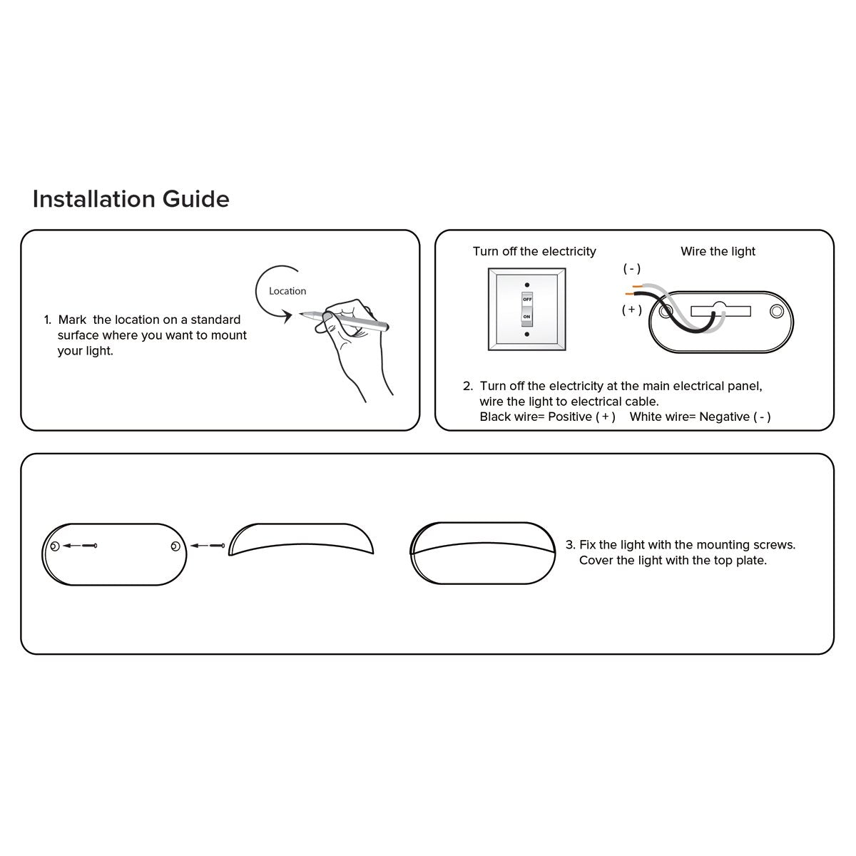 Dream Lighting 12V Led Oval Courtesy Lights - Warm White, Ip65, Pack Of 6 For Rv/Boat/Camper