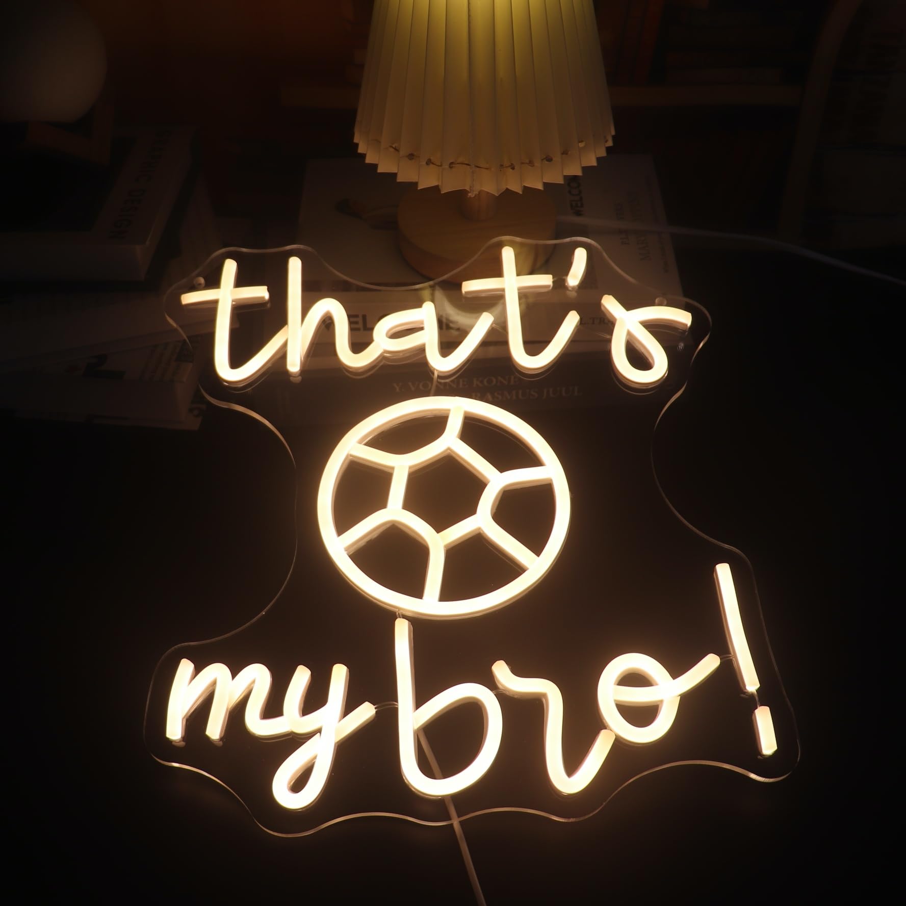 ThatS My Bro Football Lover Neon Sign  Soccer Sport Neon Light Sign Football Club Lights  Led Light Up Signs For University Dormitory Man Cave  Game Room Wall Art Decorations Christmas Birthday Gifts