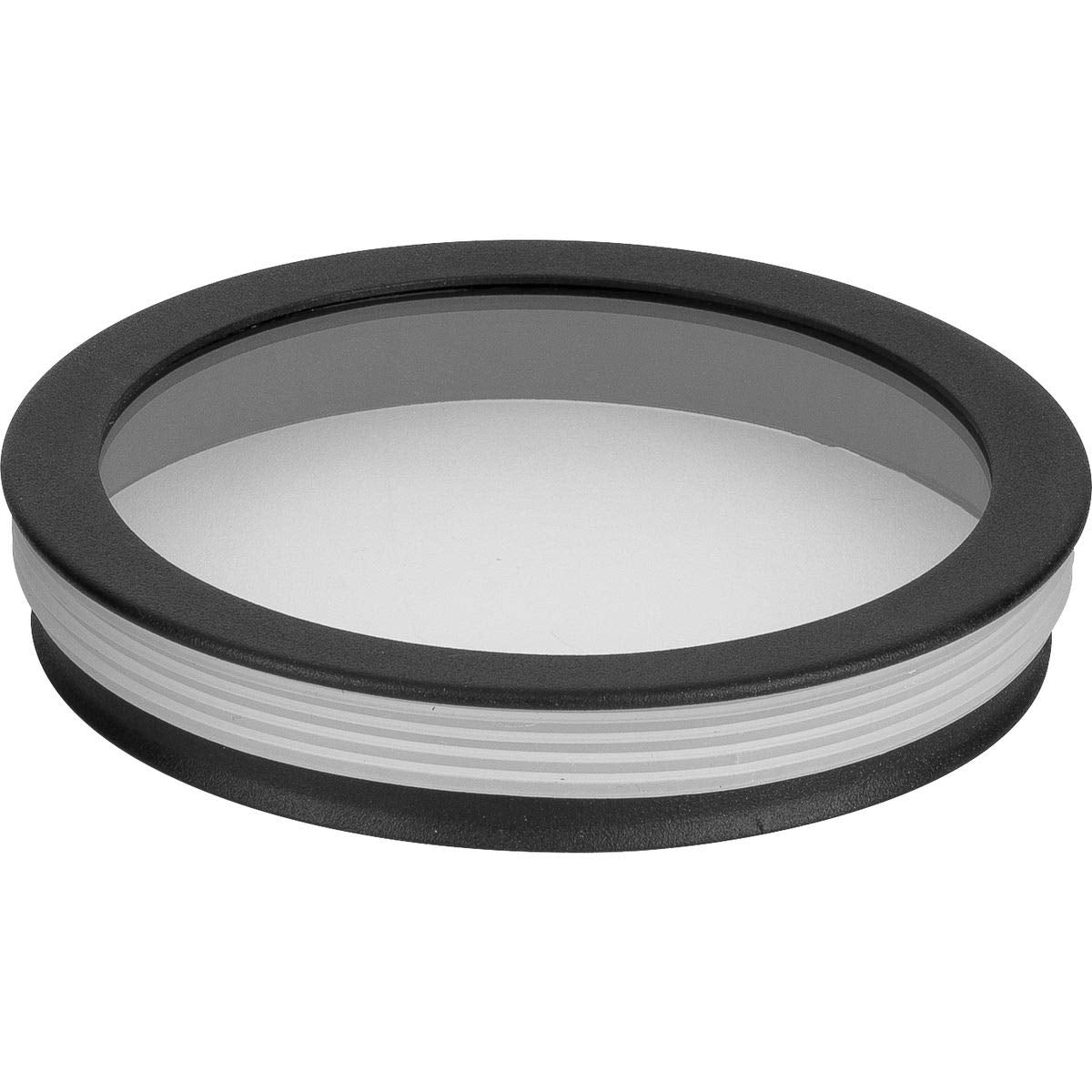 Progress Lighting Cylinder Collection 5'' Clear Glass Round Cylinder Lens Cover For P5674 Cylinders Black, 0.83X5.00X5.00