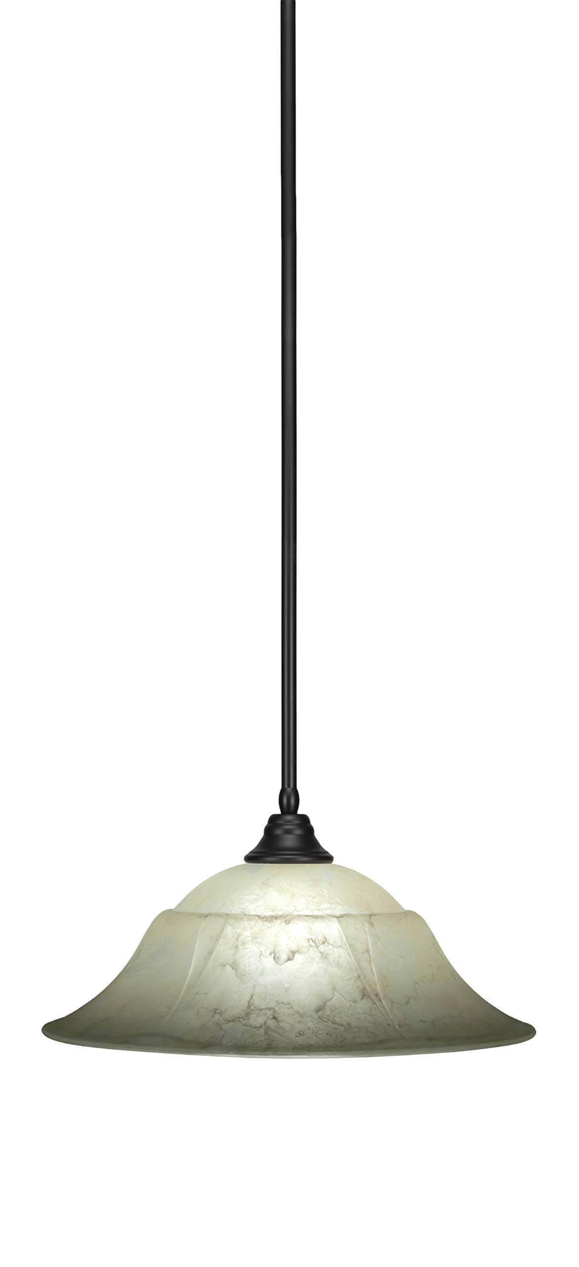 Toltec Lighting 1 Light Pendant In Matte Black (26-Mb-53813)