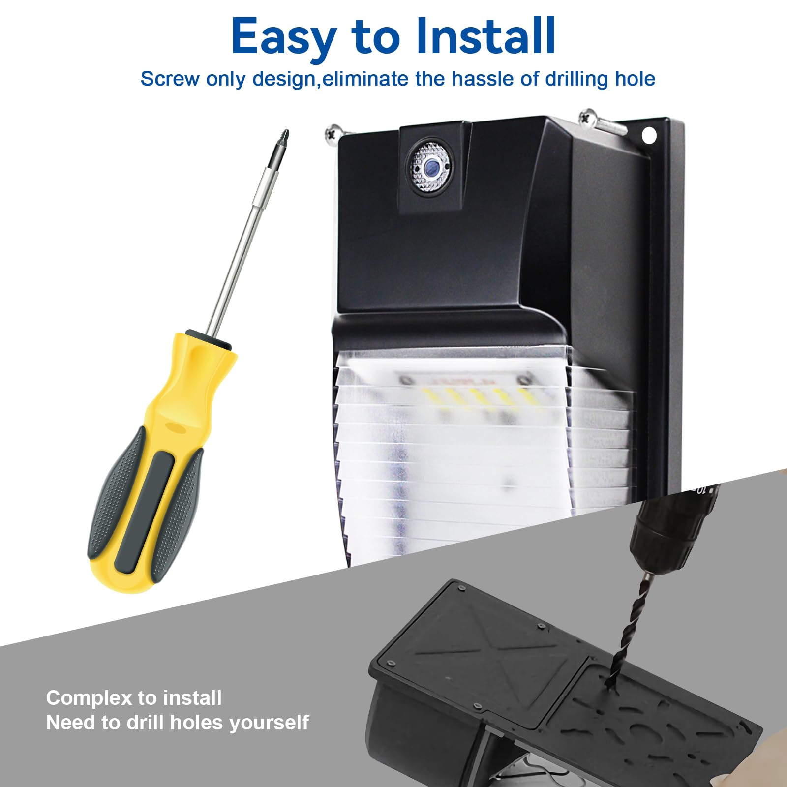 Ltblight 18W Dusk To Dawn Led Wall Pack Light, 1980Lm, Ip65 Waterproof, 2 Pack