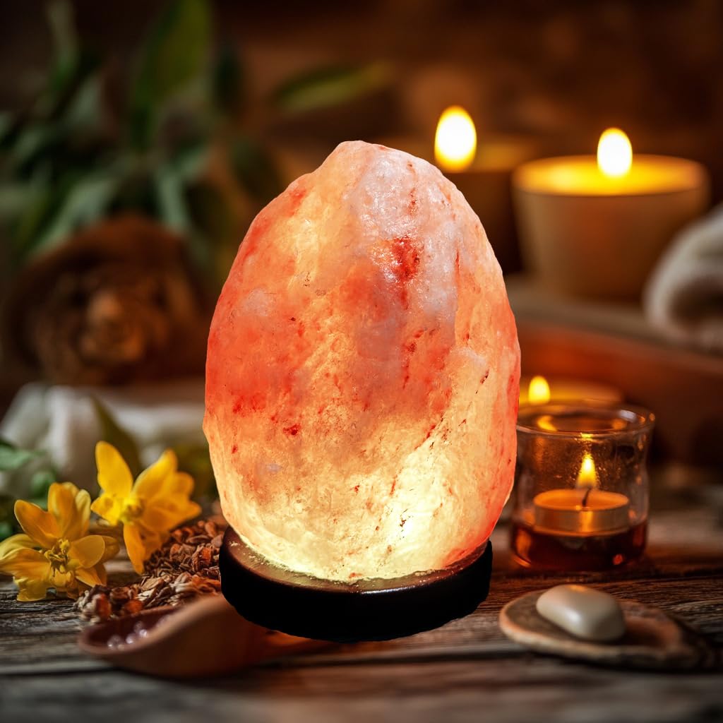 Liuliuyoyo 3.5lb Remote Salt Himalayan Salt Lamp 16 Colors, Natural Crystal Salt Rock Lamp Hand Carved Night Lights, USB Salt Cr